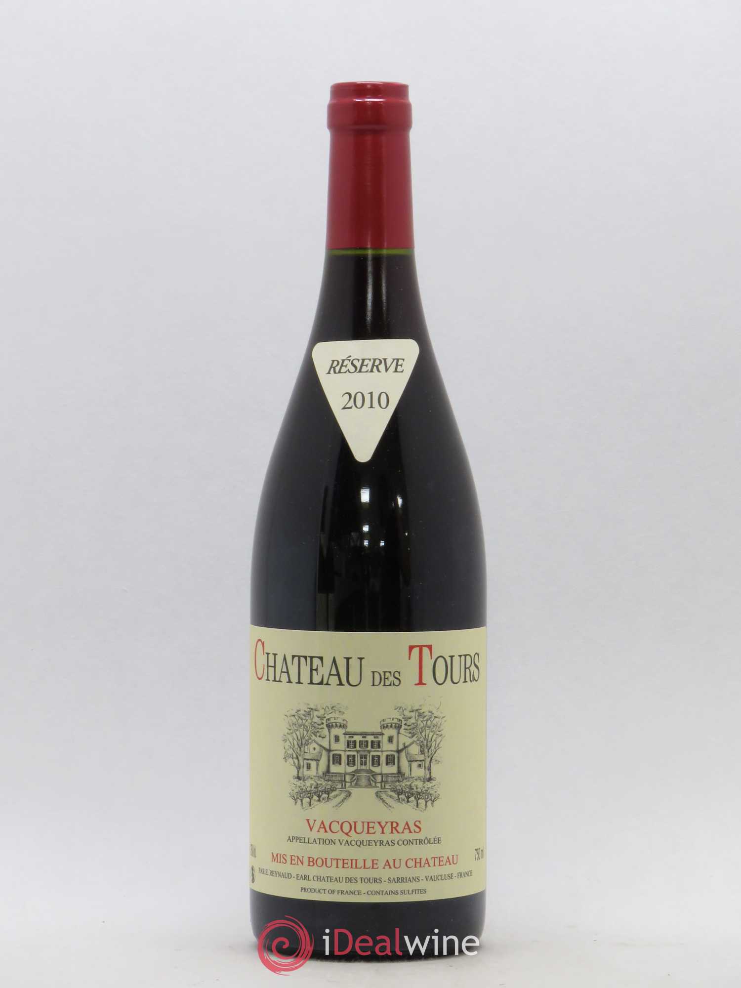 Vacqueyras Château des Tours Emmanuel Reynaud 2010 - Lot de 1 bouteille - 0