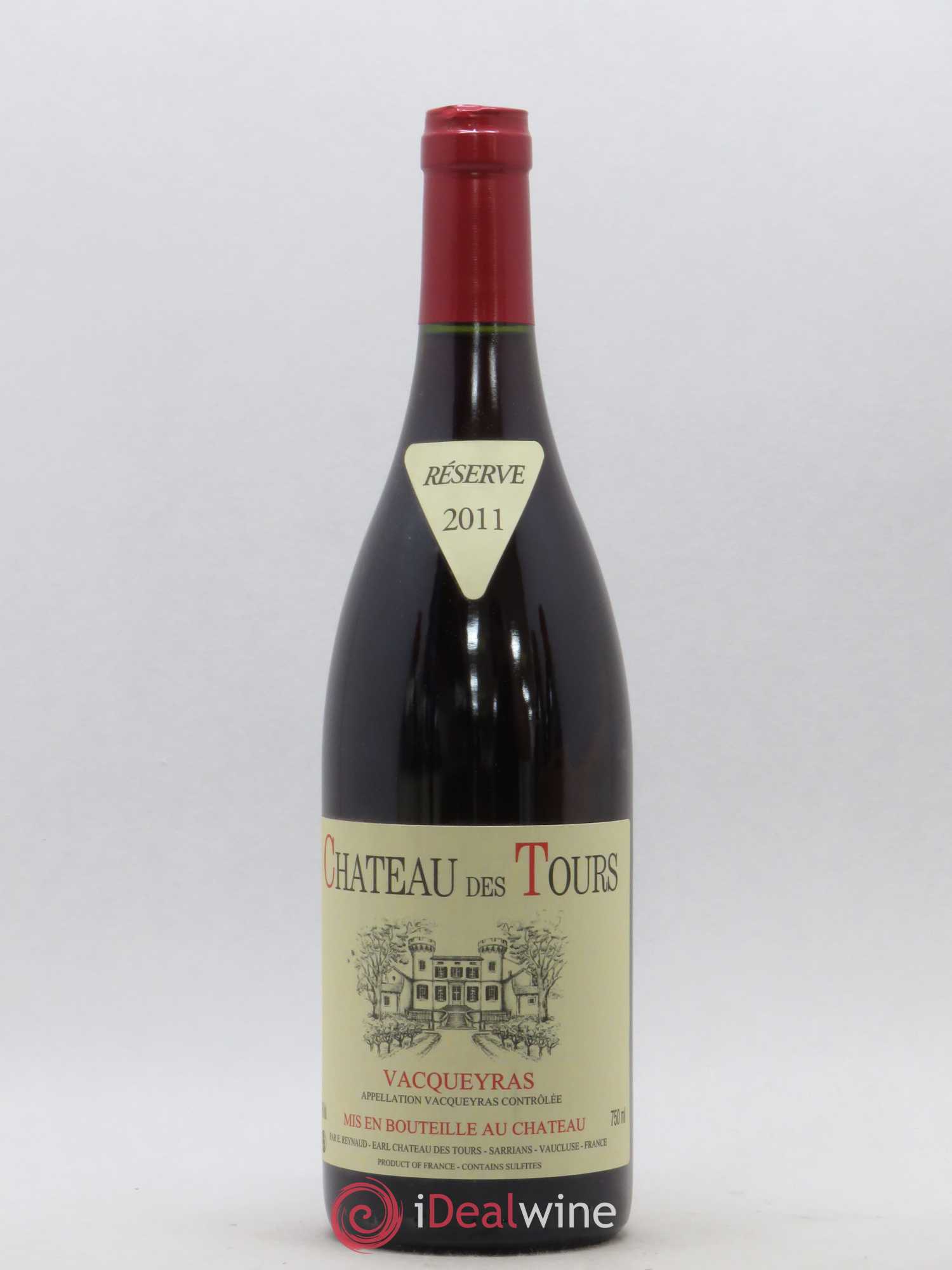 Vacqueyras Château des Tours Emmanuel Reynaud 2011 - Lot de 1 bouteille - 0