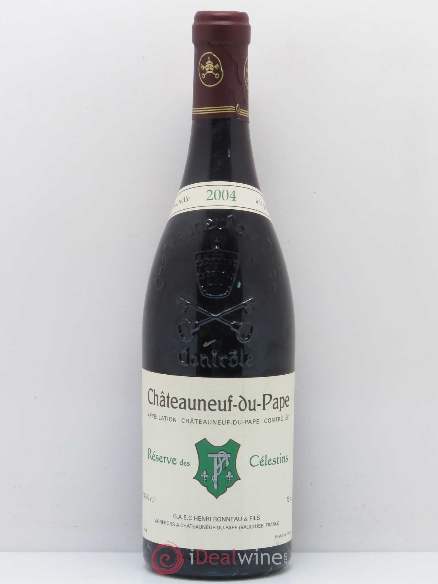 Châteauneuf-du-Pape Réserve des Célestins Henri Bonneau & Fils 2004 - Lot de 1 bouteille - 0