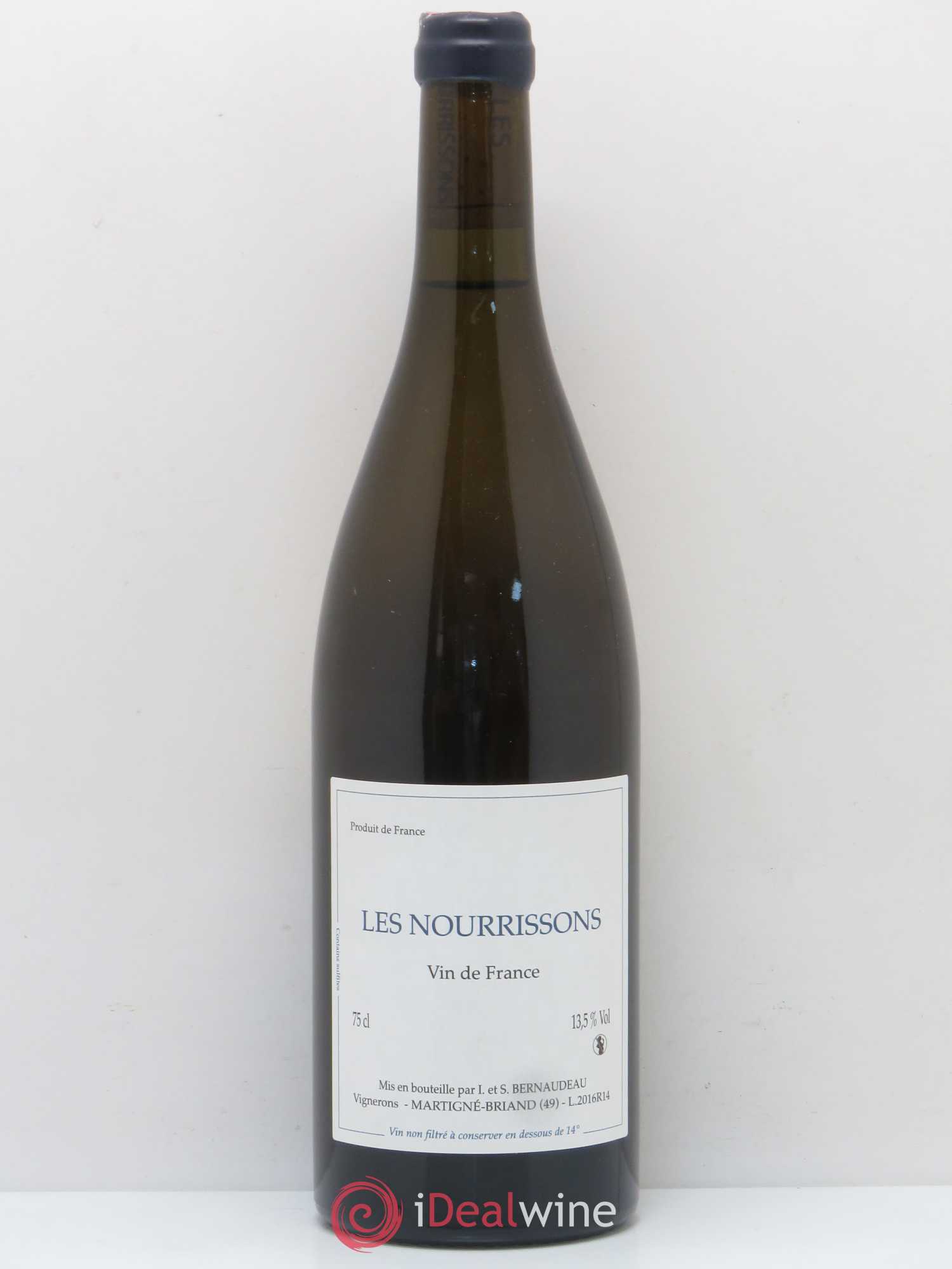 Vin de France Les Nourrissons Stéphane Bernaudeau 2016 - Lot de 1 bouteille - 0