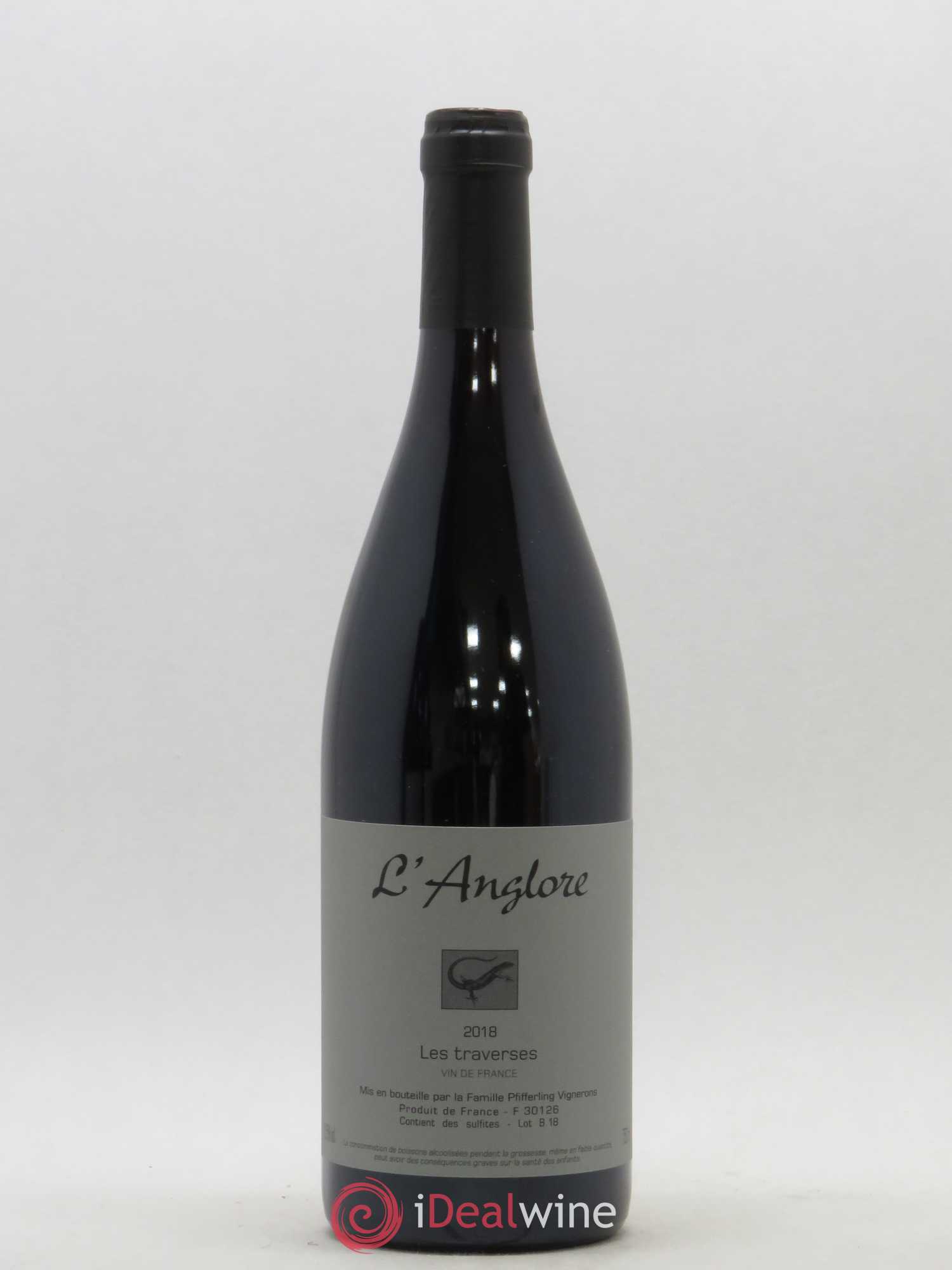 Vin de France Les Traverses L'Anglore (sans prix de réserve) 2018 - Lot de 1 bouteille - 0