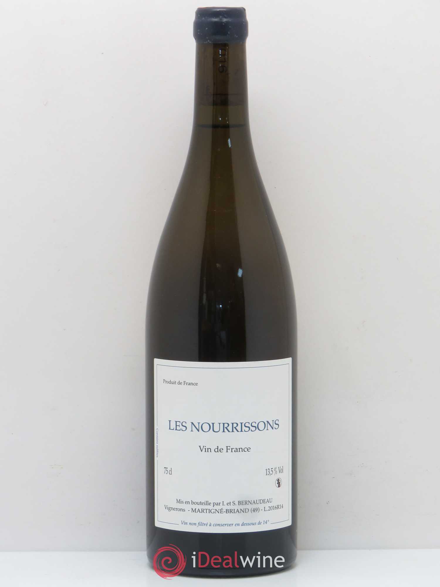 Vin de France Les Nourrissons Stéphane Bernaudeau 2016 - Lot de 1 bouteille - 0
