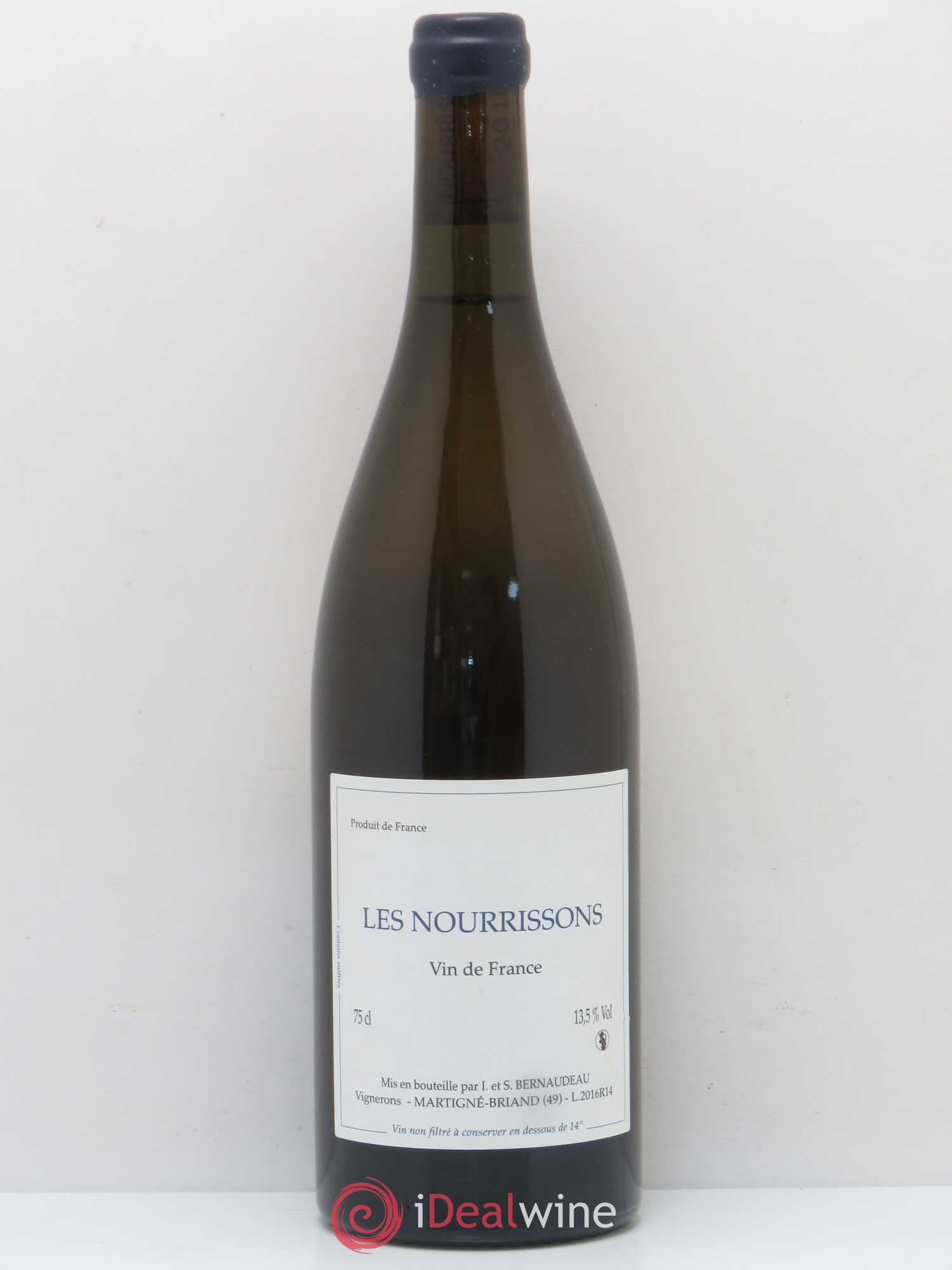 Vin de France Les Nourrissons Stéphane Bernaudeau 2016 - Lot de 1 bouteille - 0