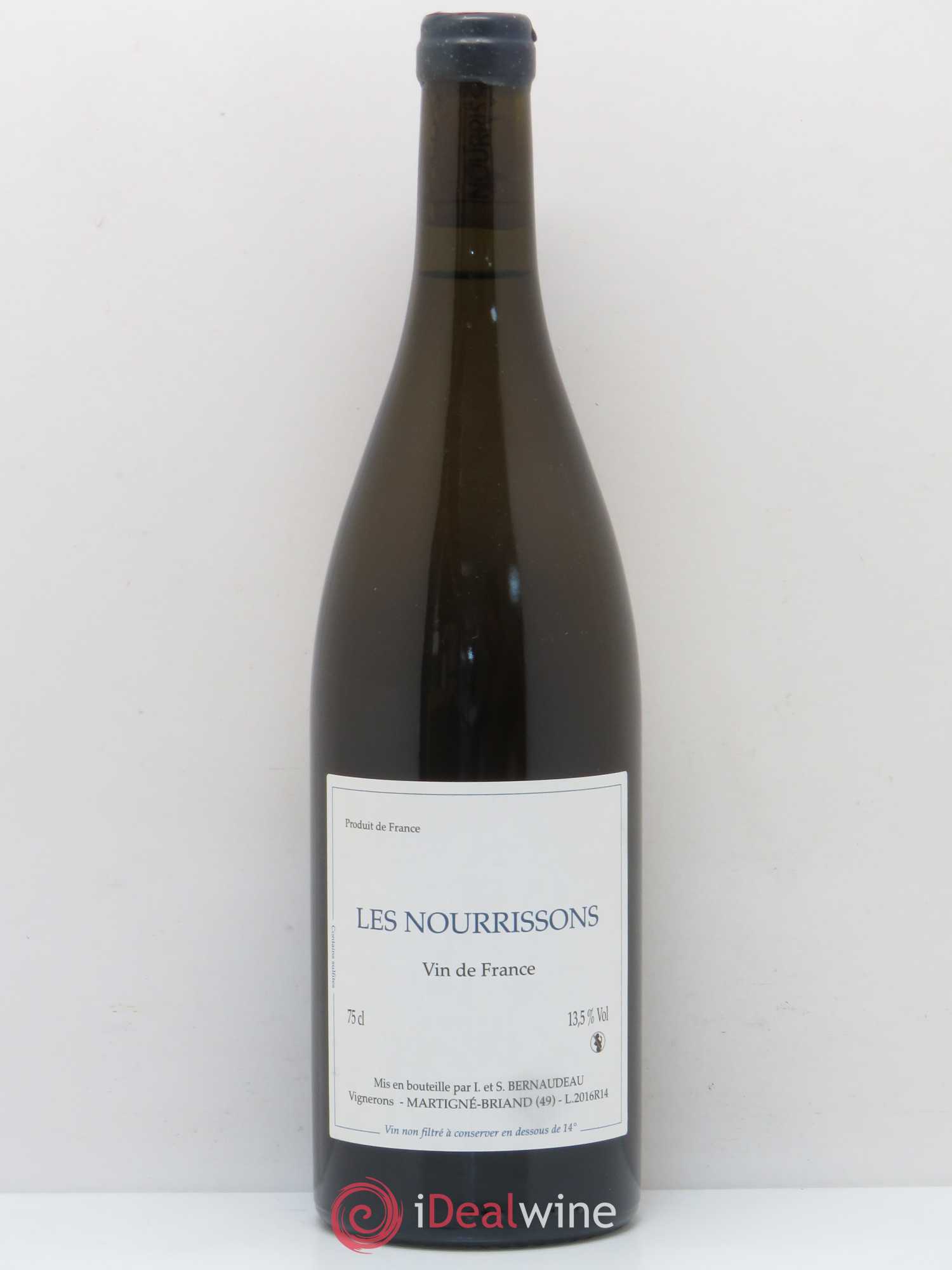 Vin de France Les Nourrissons Stéphane Bernaudeau 2016 - Lot de 1 bouteille - 0