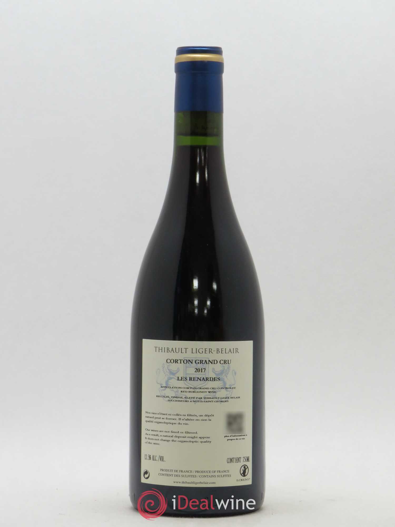 Corton Grand Cru Les Renardes Thibault Liger-Belair 2017 - Lot de 1 bouteille - 1