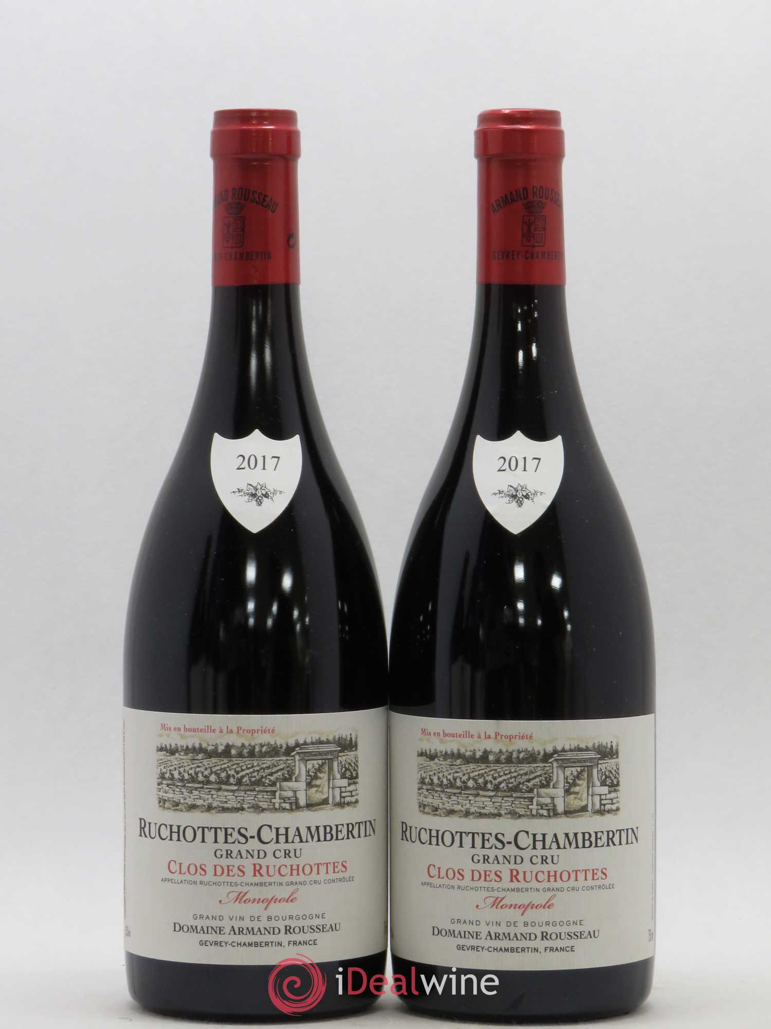 Ruchottes-Chambertin Grand Cru Clos des Ruchottes Armand Rousseau (Domaine) (sans prix de réserve) 2017 - Lot de 2 bouteilles - 0