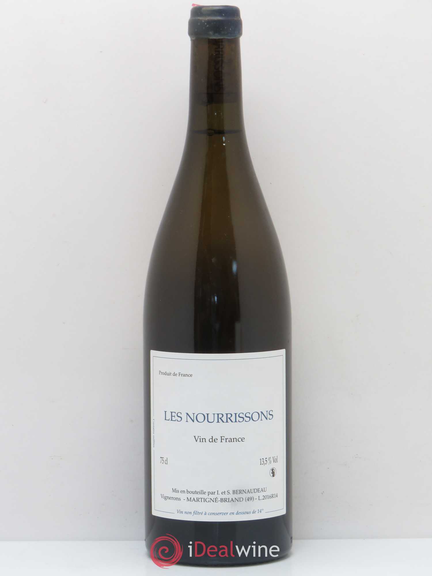 Vin de France Les Nourrissons Stéphane Bernaudeau 2016 - Lot de 1 bouteille - 0