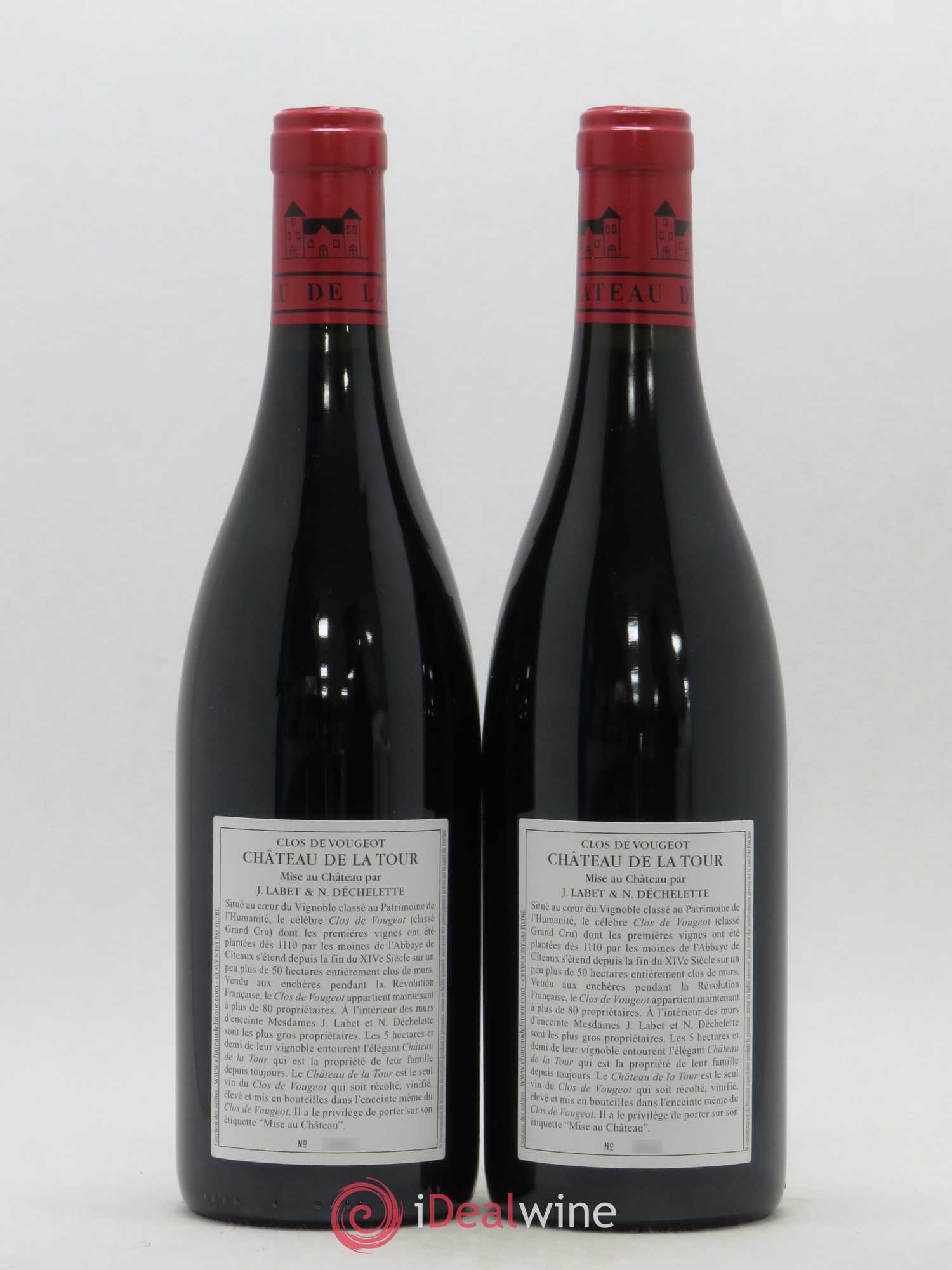Clos de Vougeot Grand Cru Château de La Tour 2015 - Lot de 2 bouteilles - 1