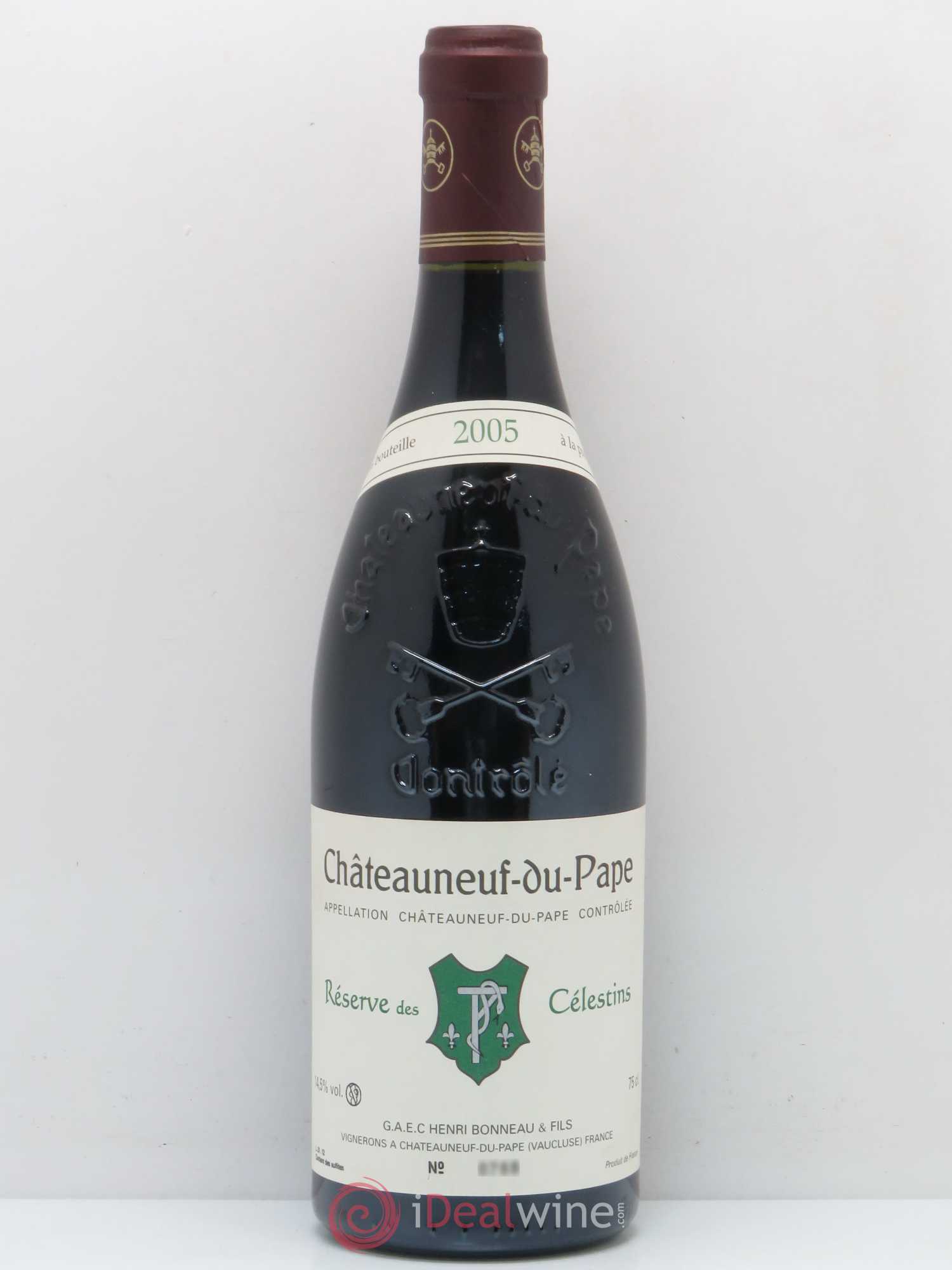 Châteauneuf-du-Pape Réserve des Célestins Henri Bonneau & Fils 2005 - Lot de 1 bouteille - 0