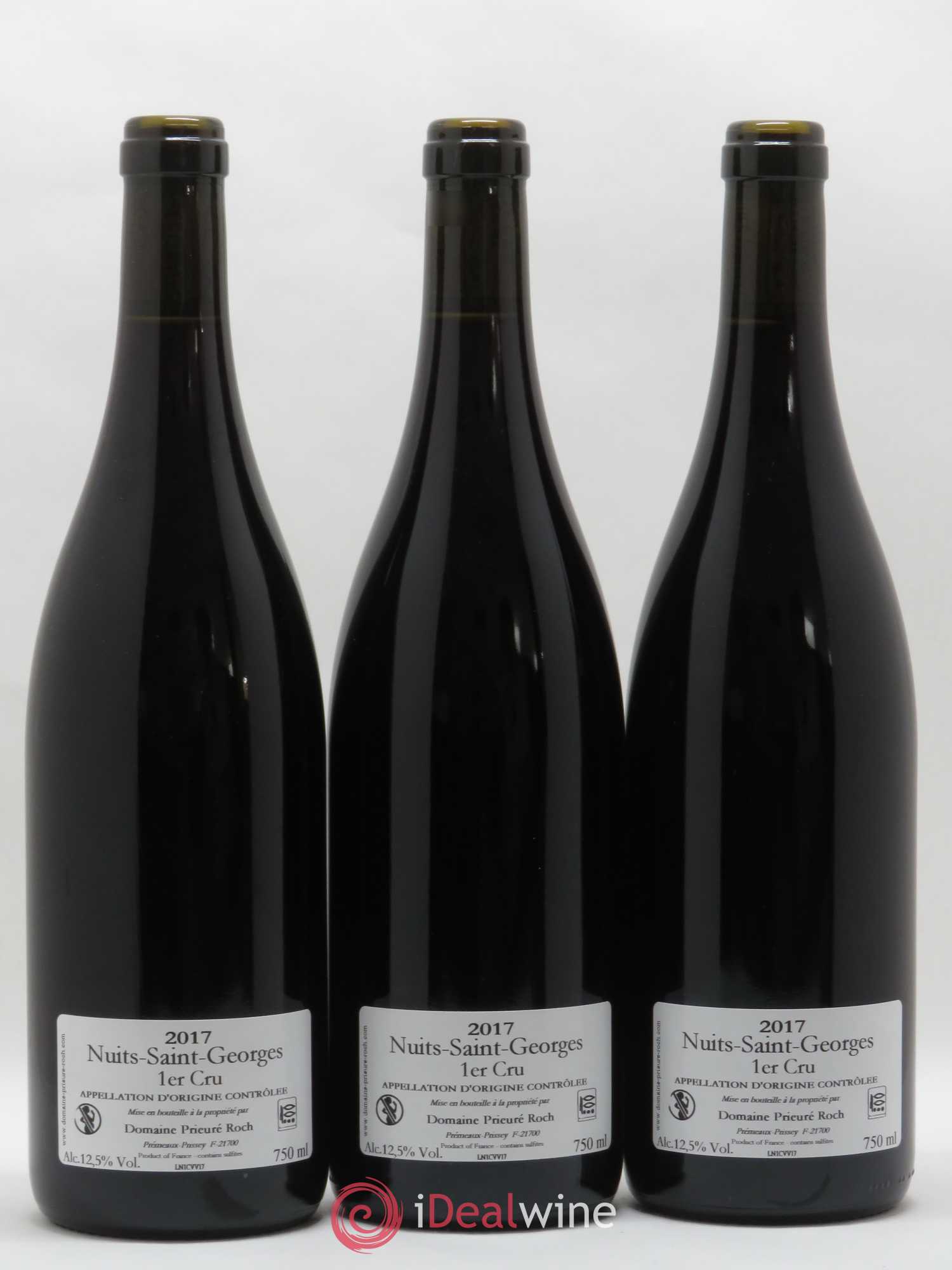 Nuits-Saint-Georges 1er Cru Vieilles Vignes Prieuré Roch 2017 - Lot de 3 bouteilles - 1