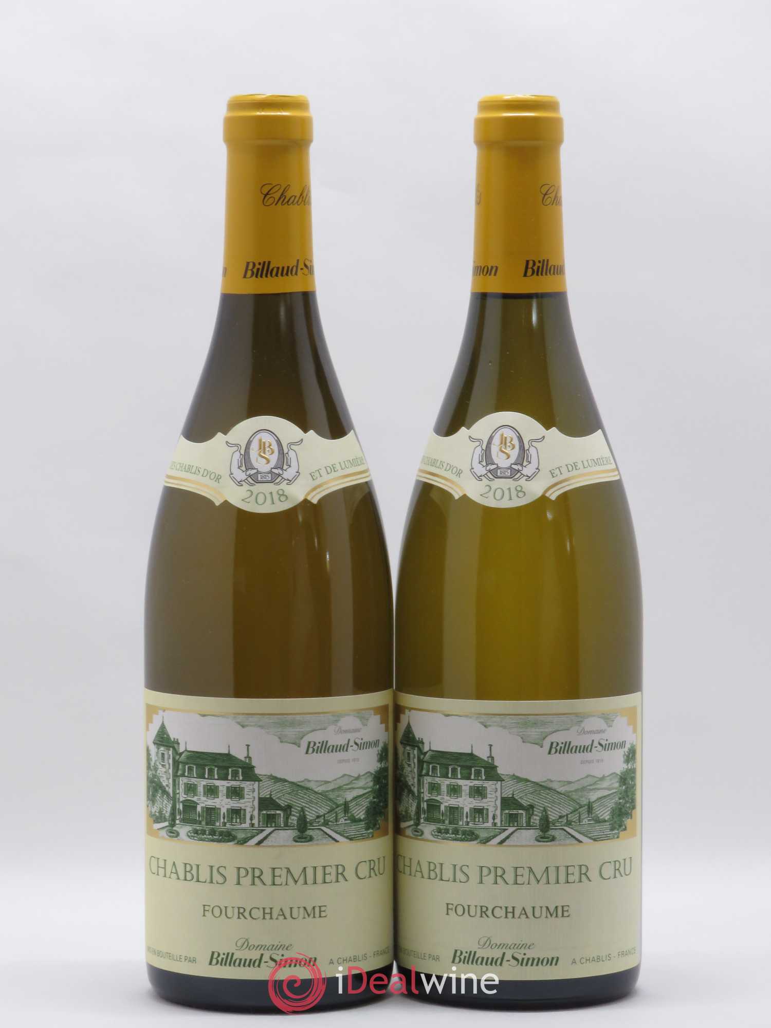 Chablis 1er Cru Fourchaume Billaud-Simon (Domaine) 2018 - Lot de 2 bouteilles - 0