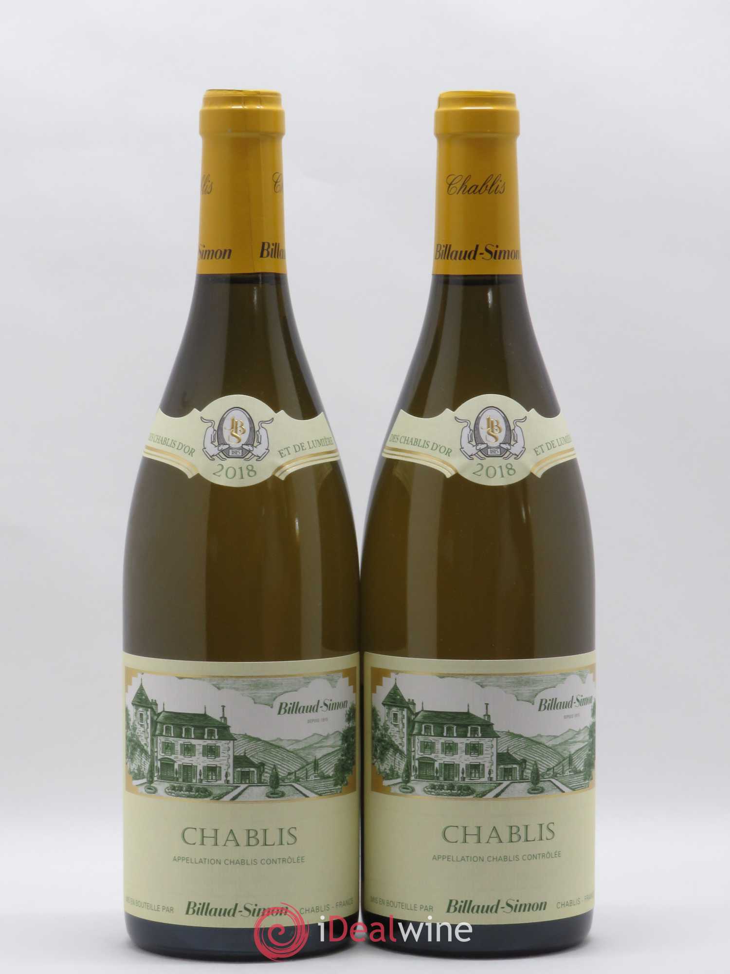 Chablis Billaud-Simon (Domaine) 2018 - Lot de 2 bouteilles - 0