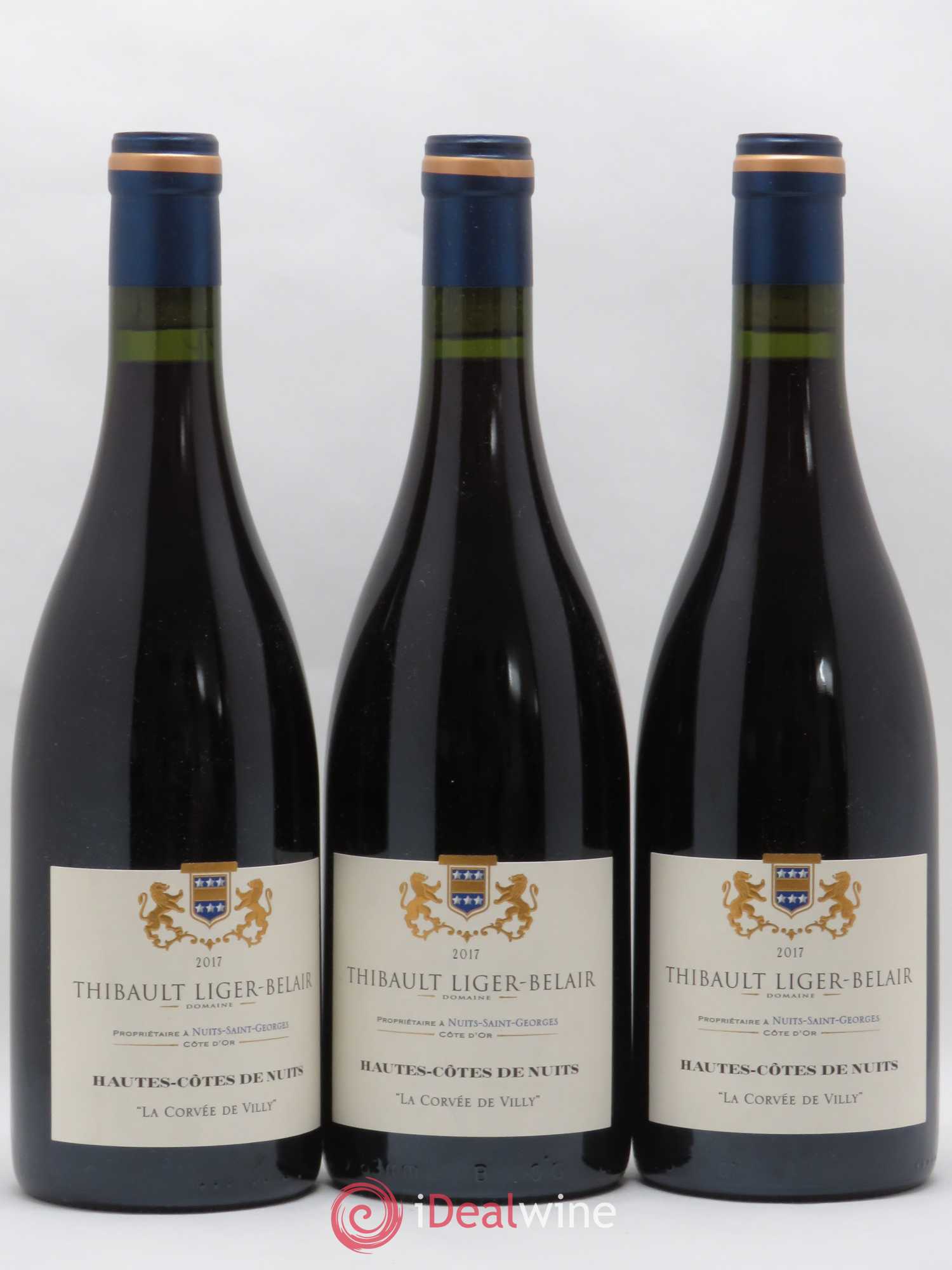 Hautes-Côtes de Nuits Corvée de Villy Thibault Liger-Belair 2017 - Posten von 3 Flaschen - 0