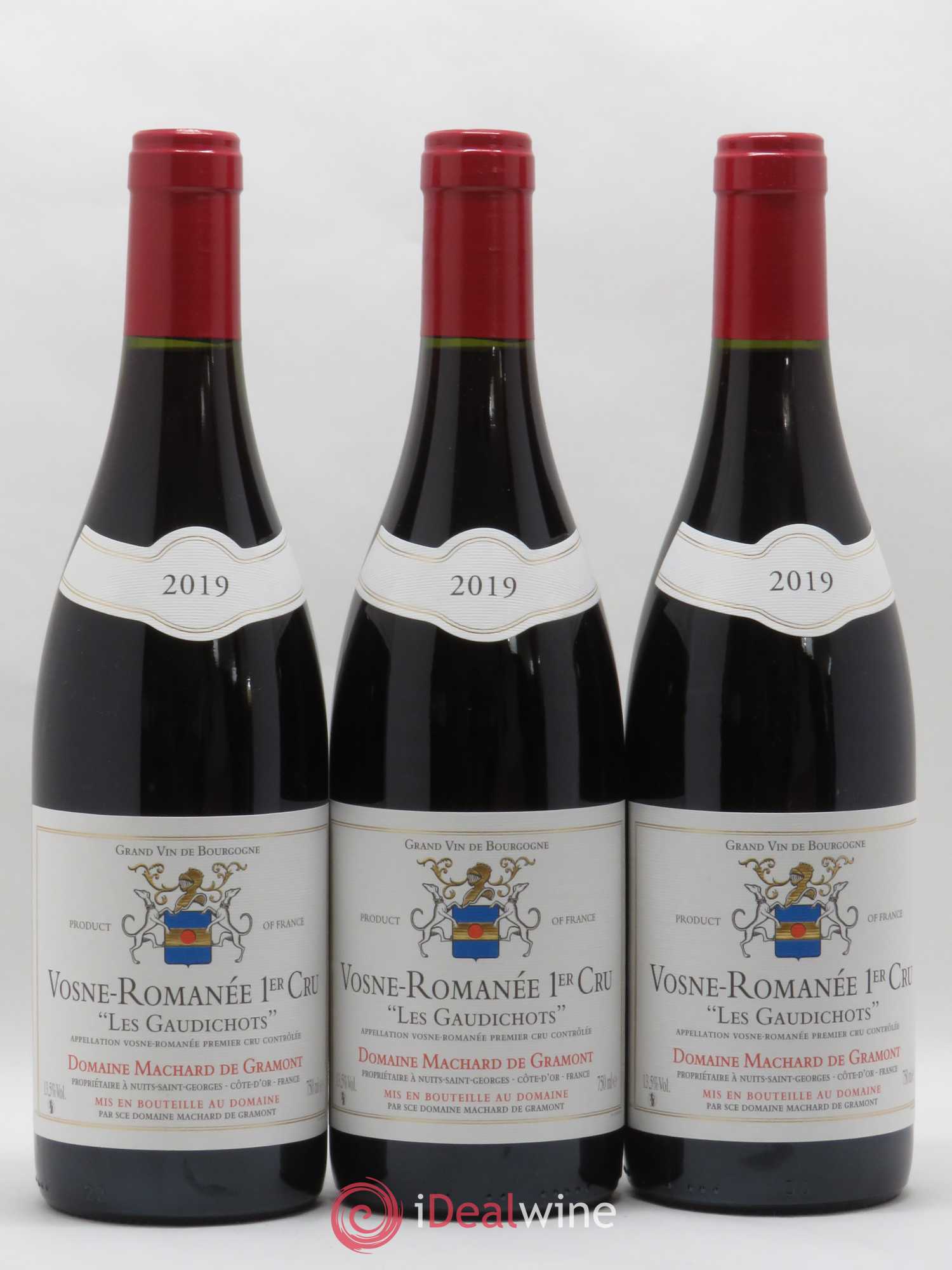 Vosne-Romanée 1er Cru Les Gaudichots Machard de Gramont 2019 - Lot de 3 bouteilles - 0