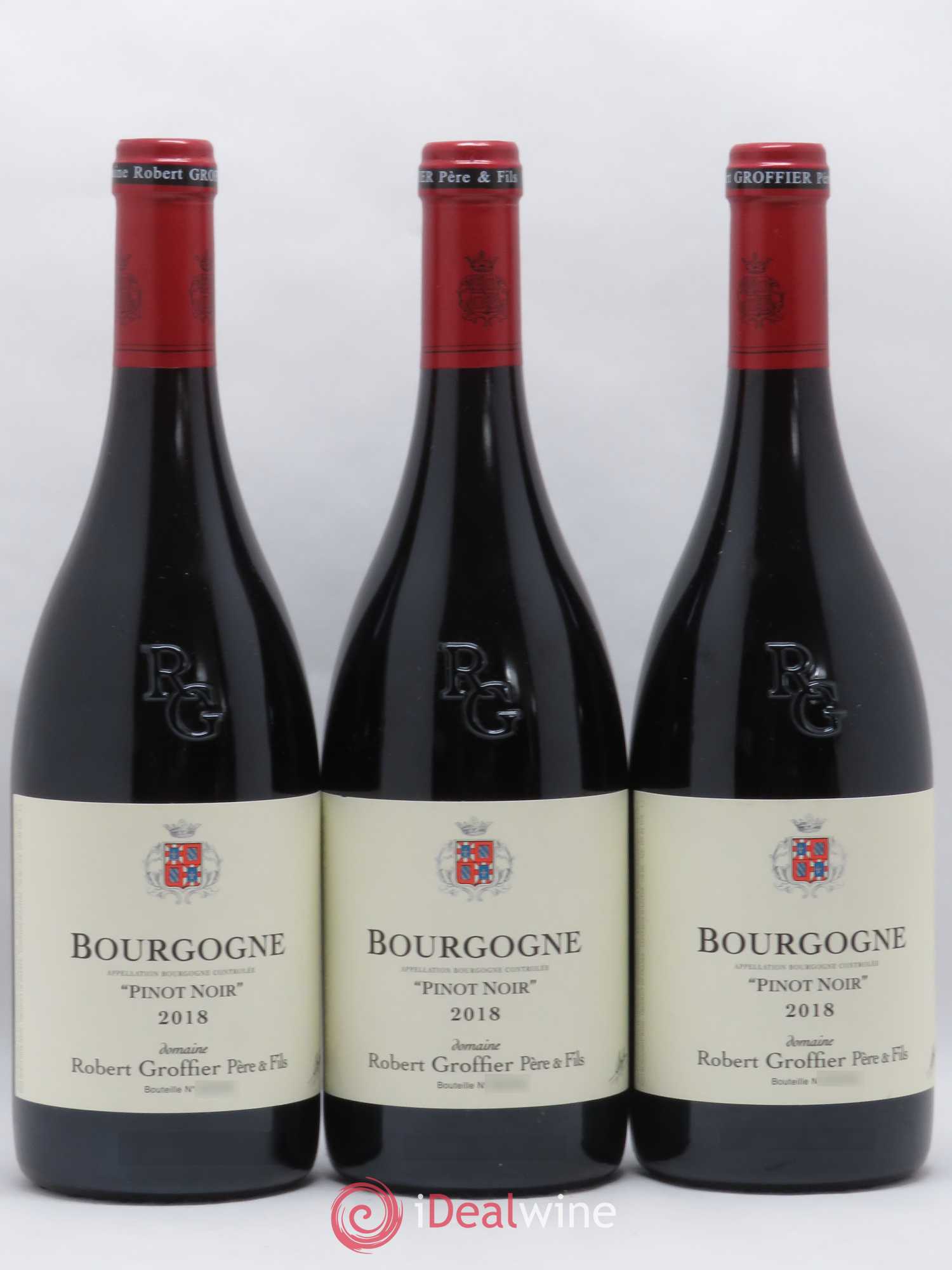 Bourgogne Robert Groffier Père & Fils (Domaine) 2018 - Lot de 3 bouteilles - 0