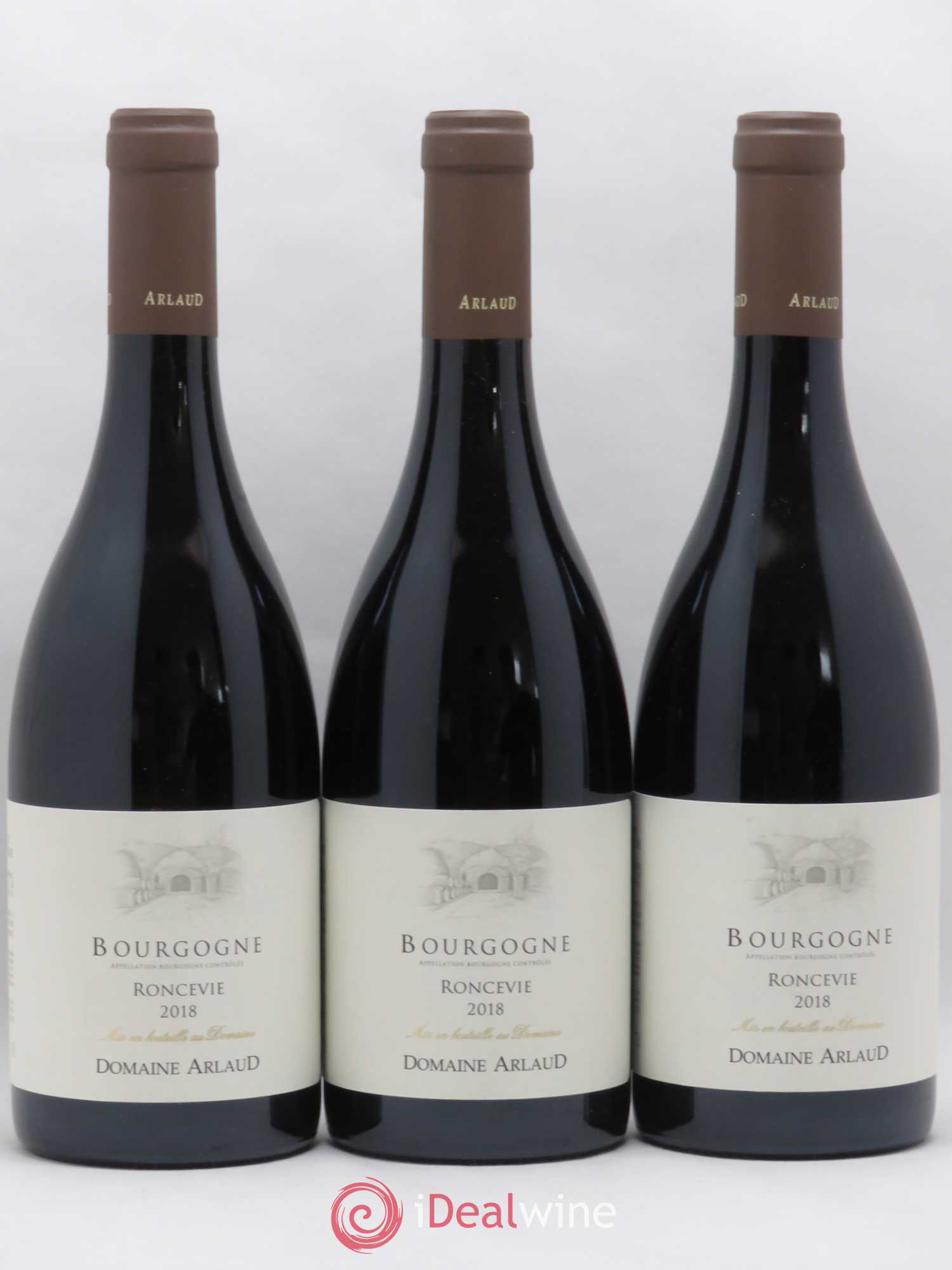 Bourgogne Roncevie Arlaud 2018 - Lot de 3 bouteilles - 0