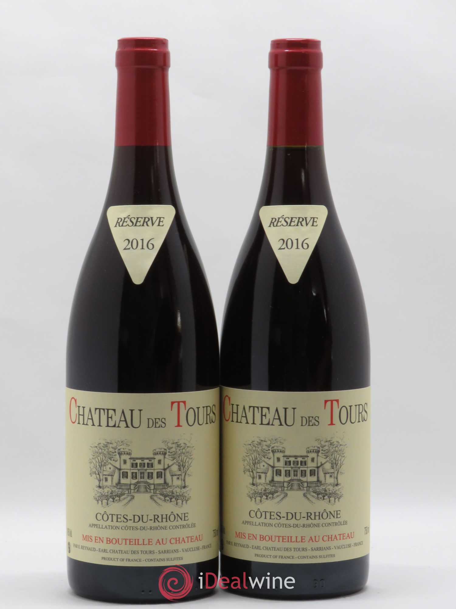 Côtes-du-Rhône Château des Tours Emmanuel Reynaud 2016 - Lot de 2 bouteilles - 0