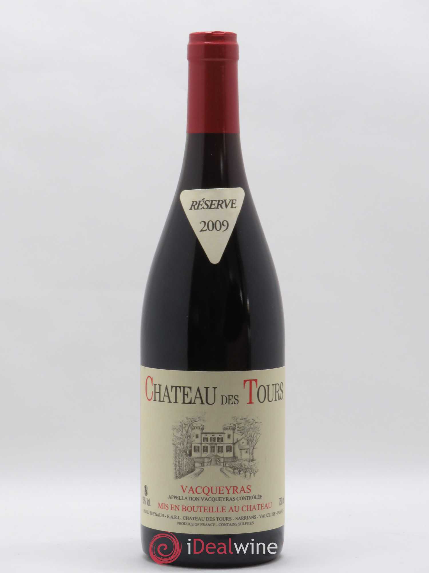 Vacqueyras Château des Tours Emmanuel Reynaud 2009 - Lot de 1 bouteille - 0