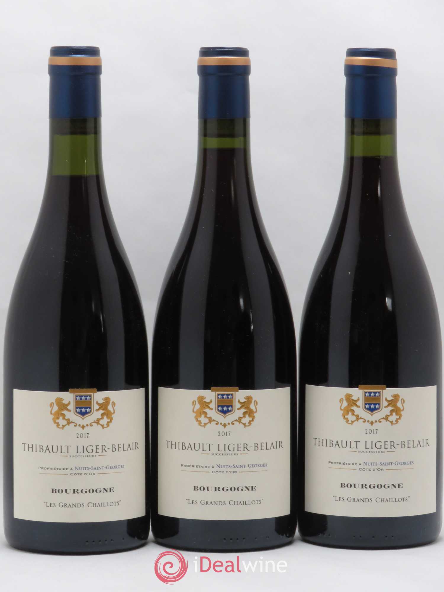 Bourgogne Les Grands Chaillots Thibault Liger-Belair Successeurs 2017 - Lot de 3 bouteilles - 0