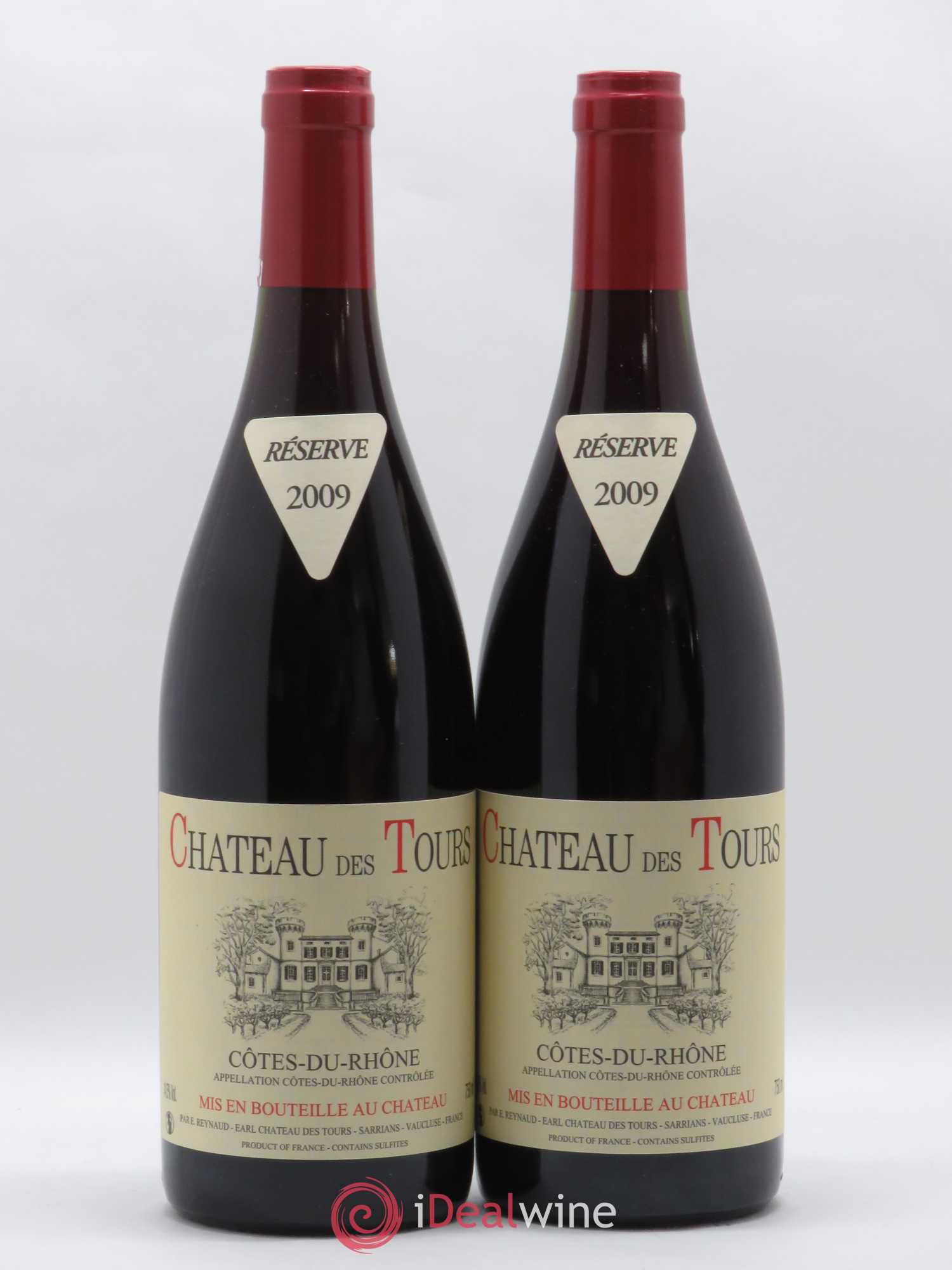 Côtes-du-Rhône Château des Tours Emmanuel Reynaud 2009 - Lot de 2 bouteilles - 0