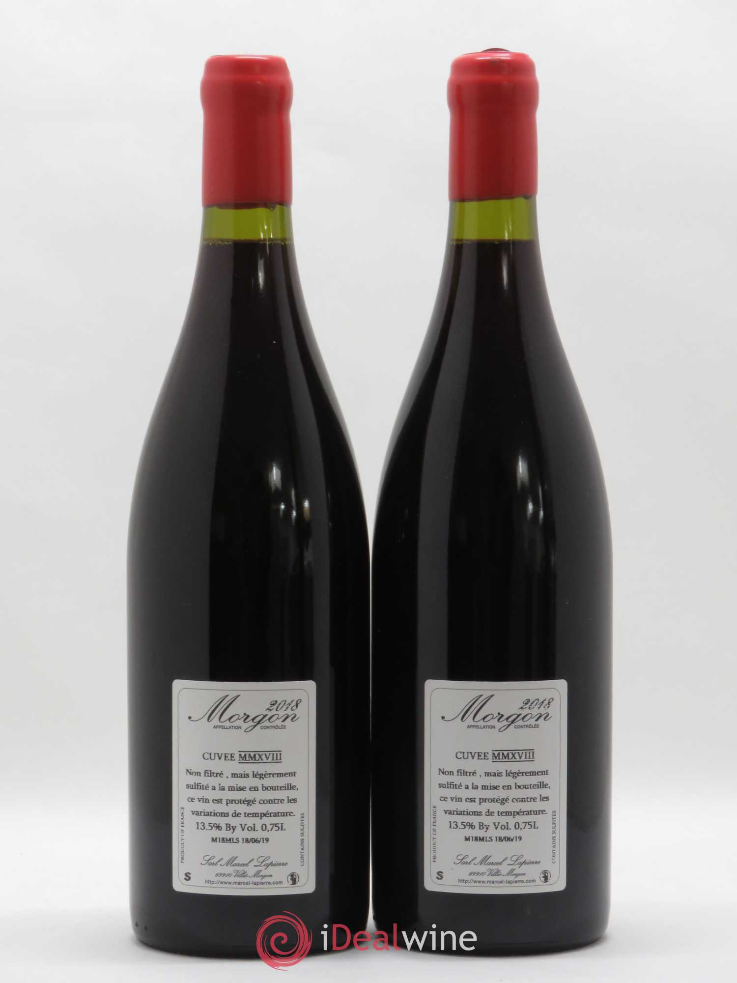 Morgon Cuvée Marcel Lapierre Marcel Lapierre (Domaine) 2018 - Lot de 2 bouteilles - 1