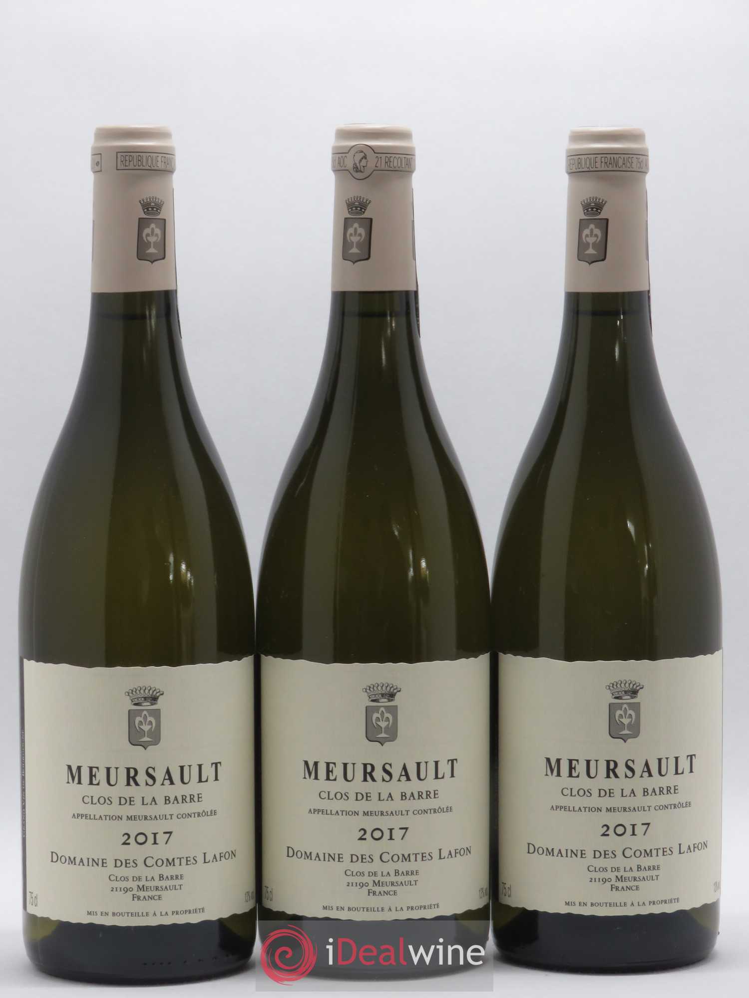 Meursault Clos de la Barre Comtes Lafon (Domaine des) 2017 - Lot de 3 bouteilles - 0