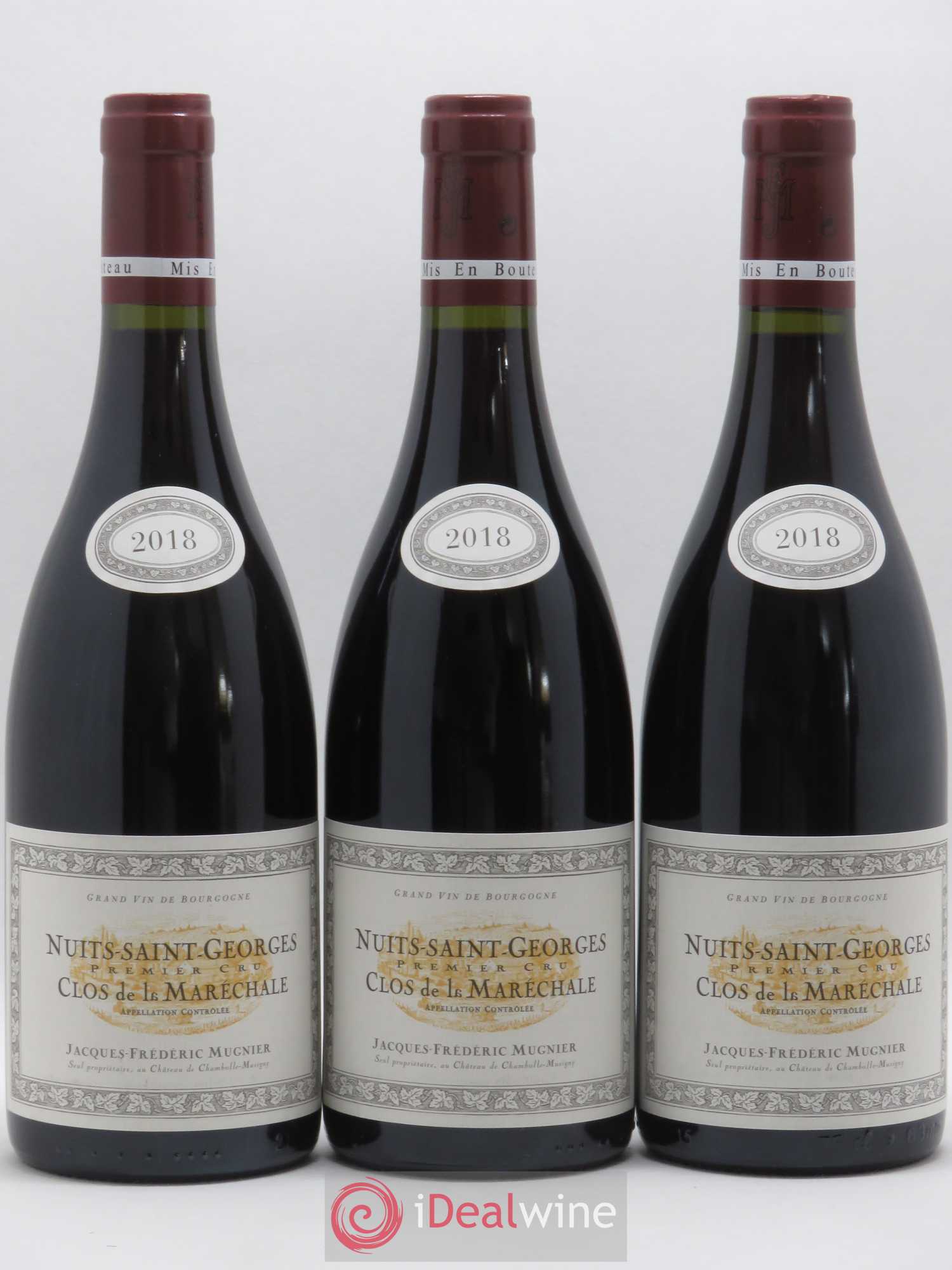 Nuits-Saint-Georges 1er Cru Clos de La Maréchale Jacques-Frédéric Mugnier 2018 - Lot de 3 bouteilles - 0