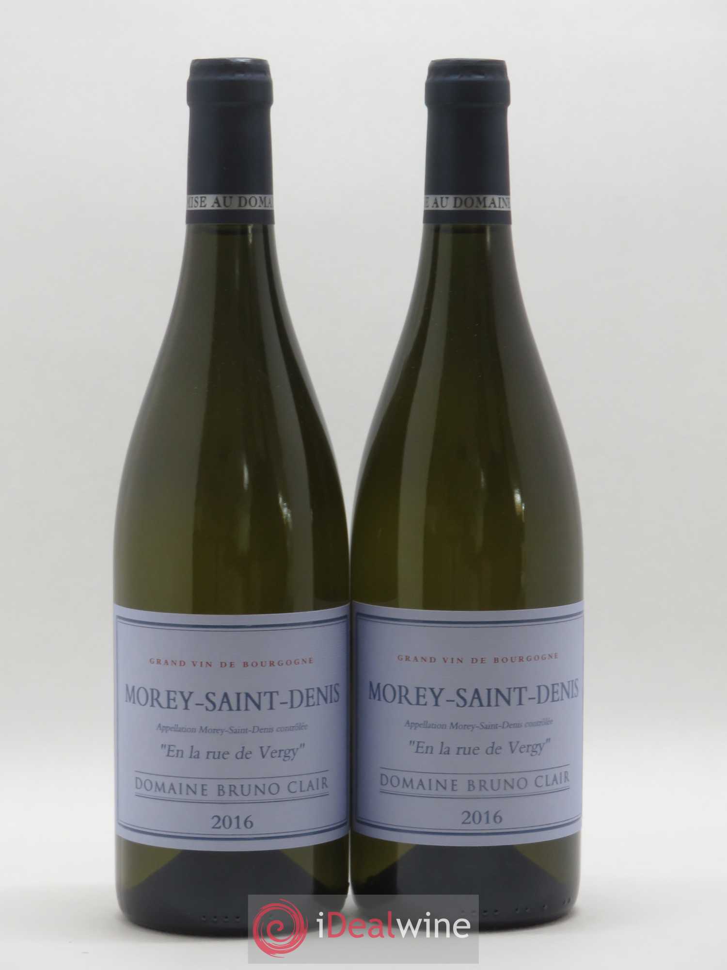 Morey-Saint-Denis En la Rue de Vergy Bruno Clair (Domaine) 2016 - Lot de 2 bouteilles - 0