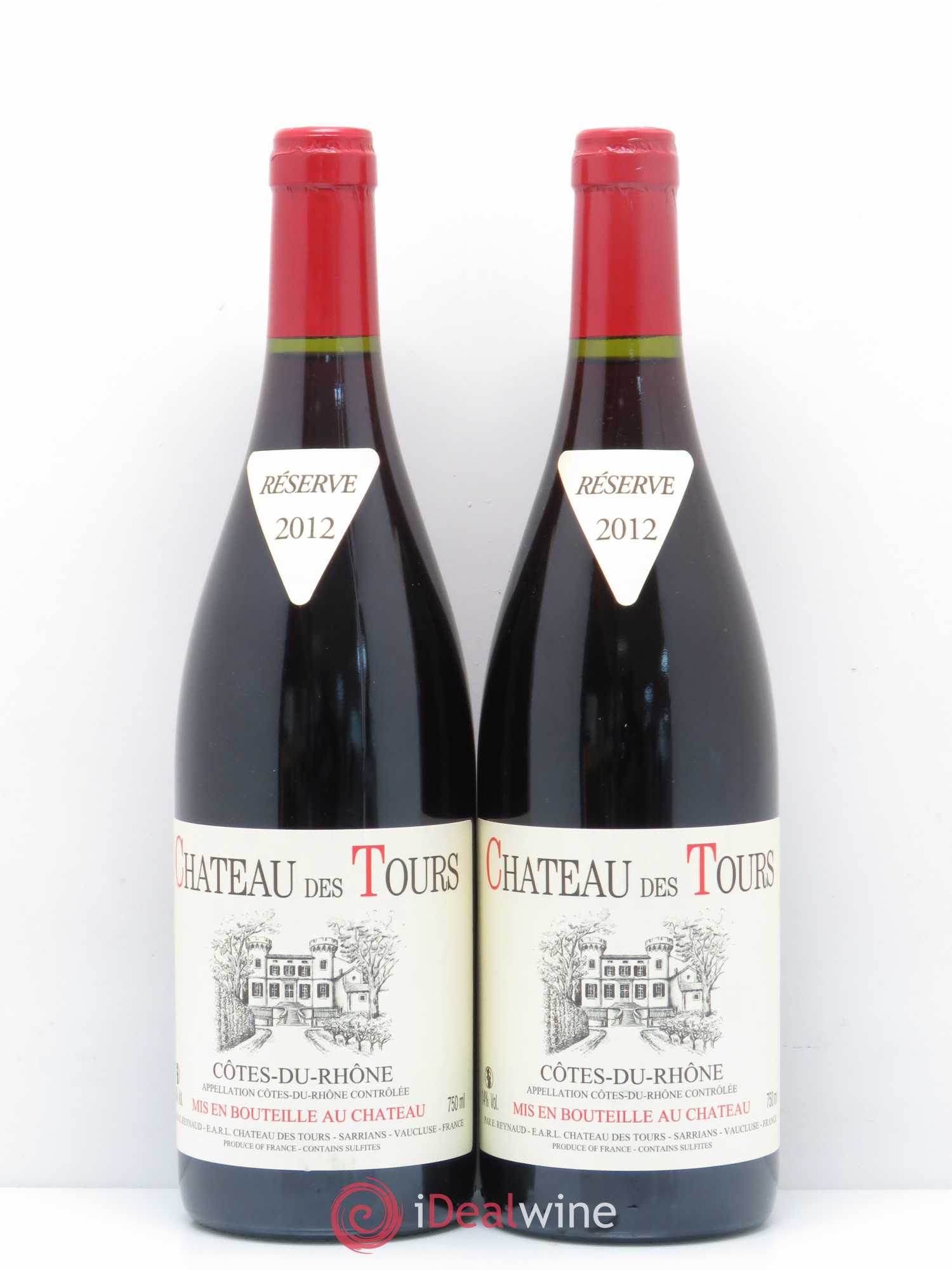 Côtes-du-Rhône Château des Tours Emmanuel Reynaud 2012 - Lot de 2 bouteilles - 0