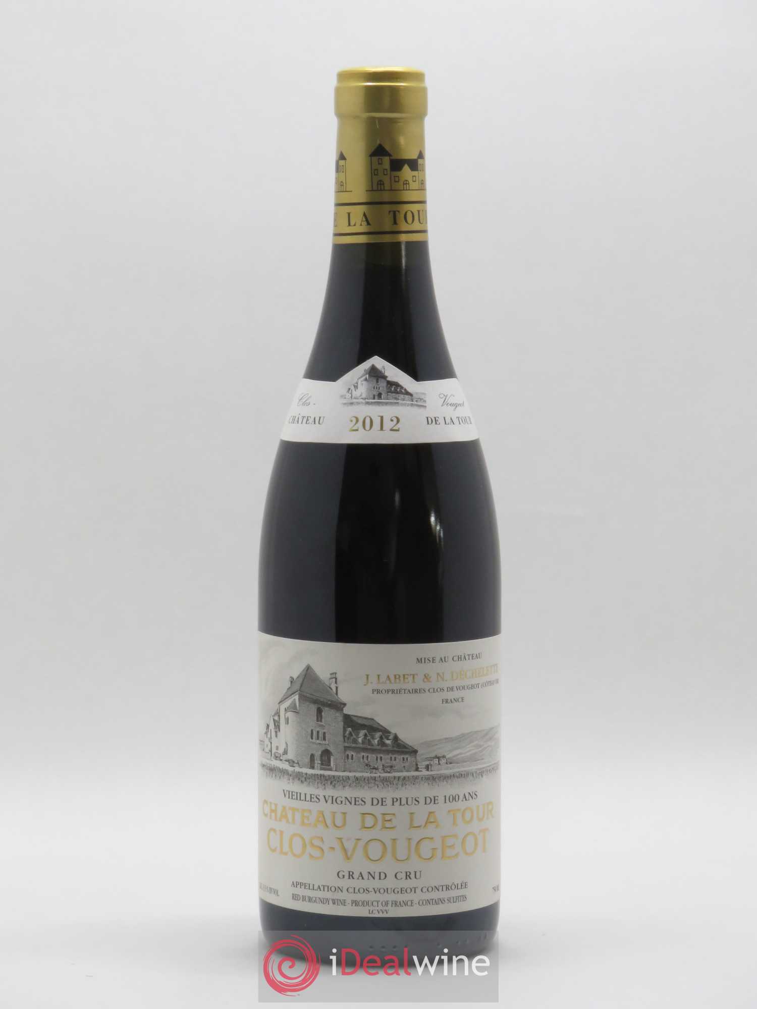 Clos de Vougeot Grand Cru Vieilles Vignes Château de La Tour 2012 - Lot de 1 bouteille - 0