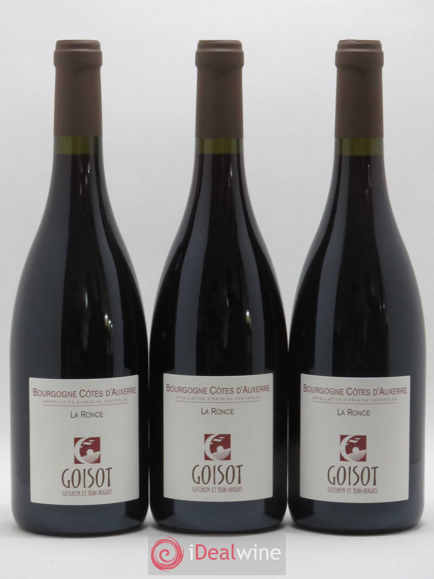 Bourgogne Côtes d'Auxerre La Ronce Goisot 2017 - Lot de 3 bouteilles - 0