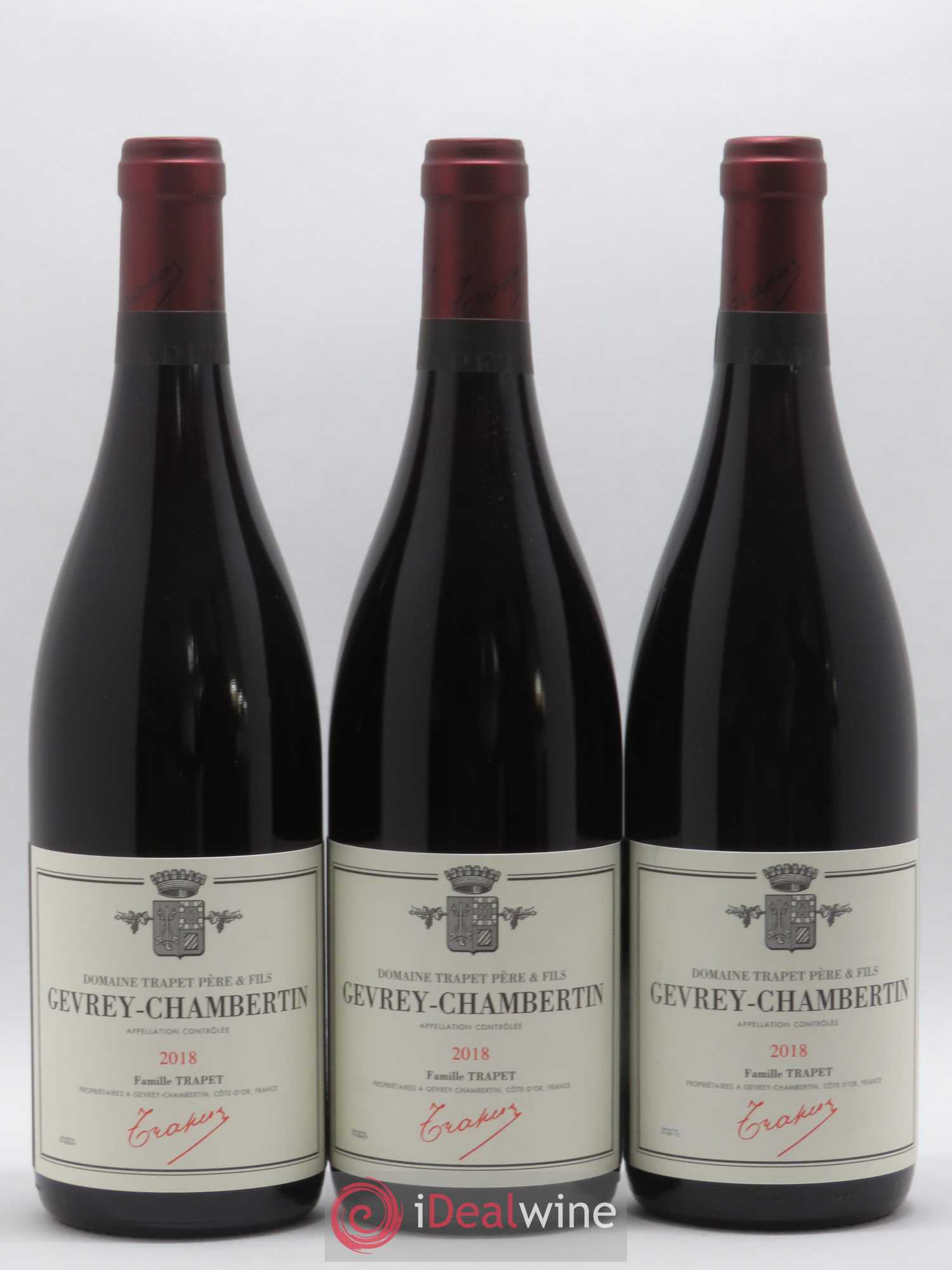 Gevrey-Chambertin Domaine Trapet 2018 - Lot de 3 bouteilles - 0