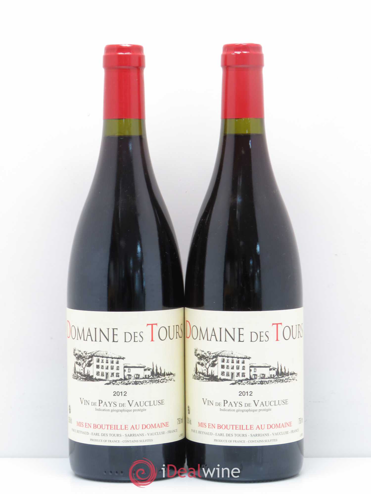 Vaucluse (Vin de Pays de Vaucluse) Domaine des Tours Emmanuel Reynaud 2012 - Lot de 2 bouteilles - 0