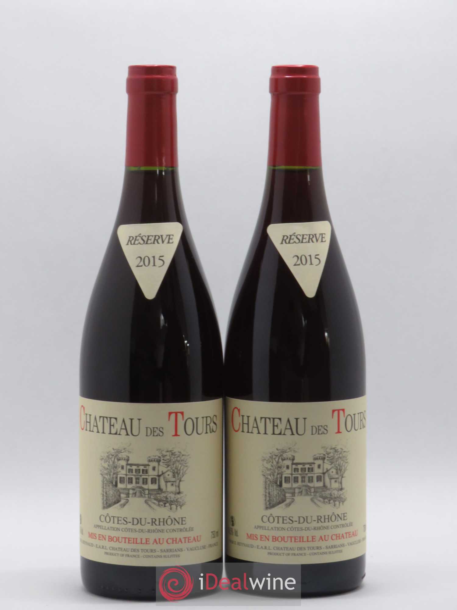 Côtes-du-Rhône Château des Tours Emmanuel Reynaud 2015 - Lot de 2 bouteilles - 0