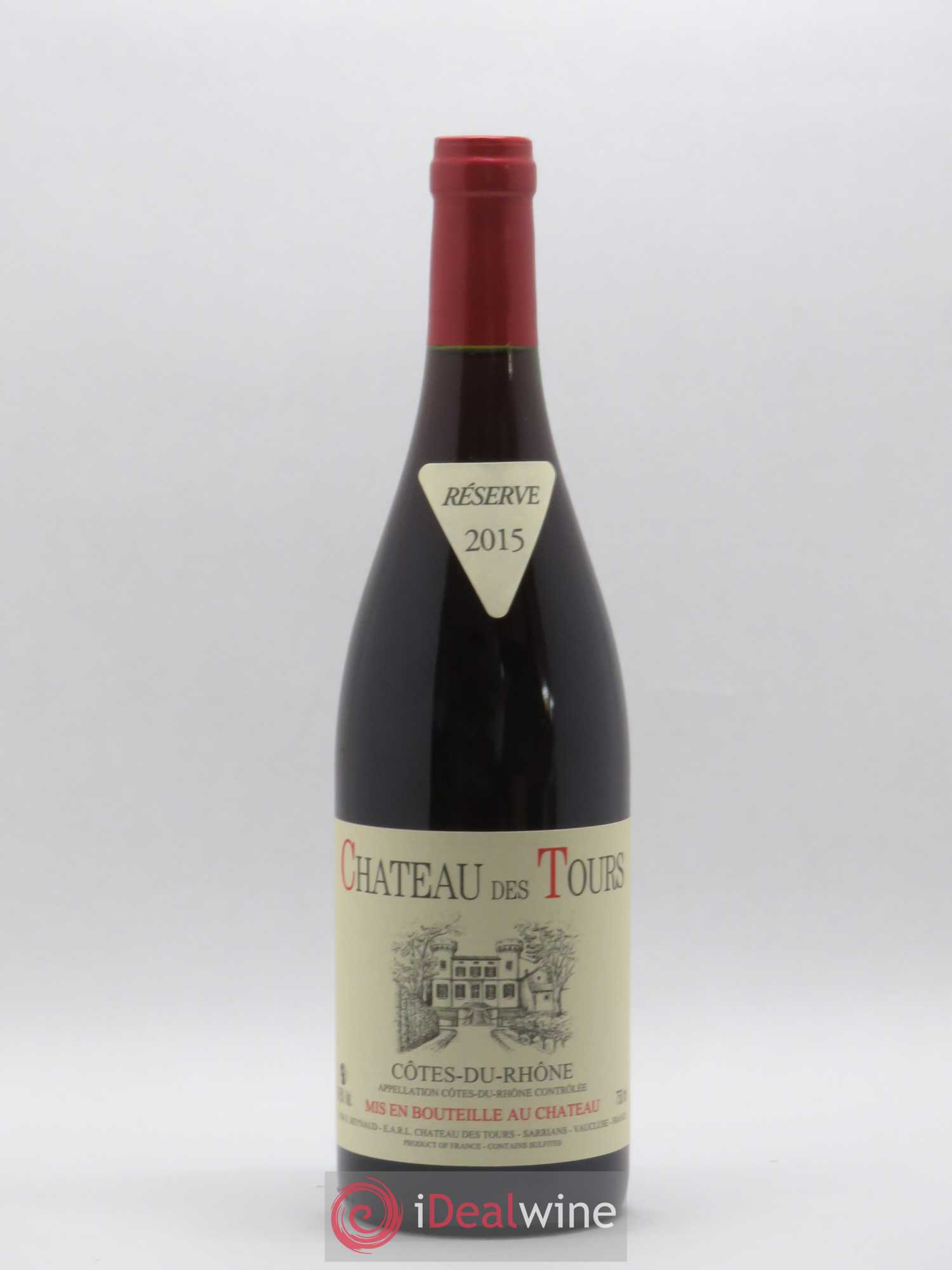 Côtes-du-Rhône Château des Tours Emmanuel Reynaud 2015 - Lot de 1 bouteille - 0
