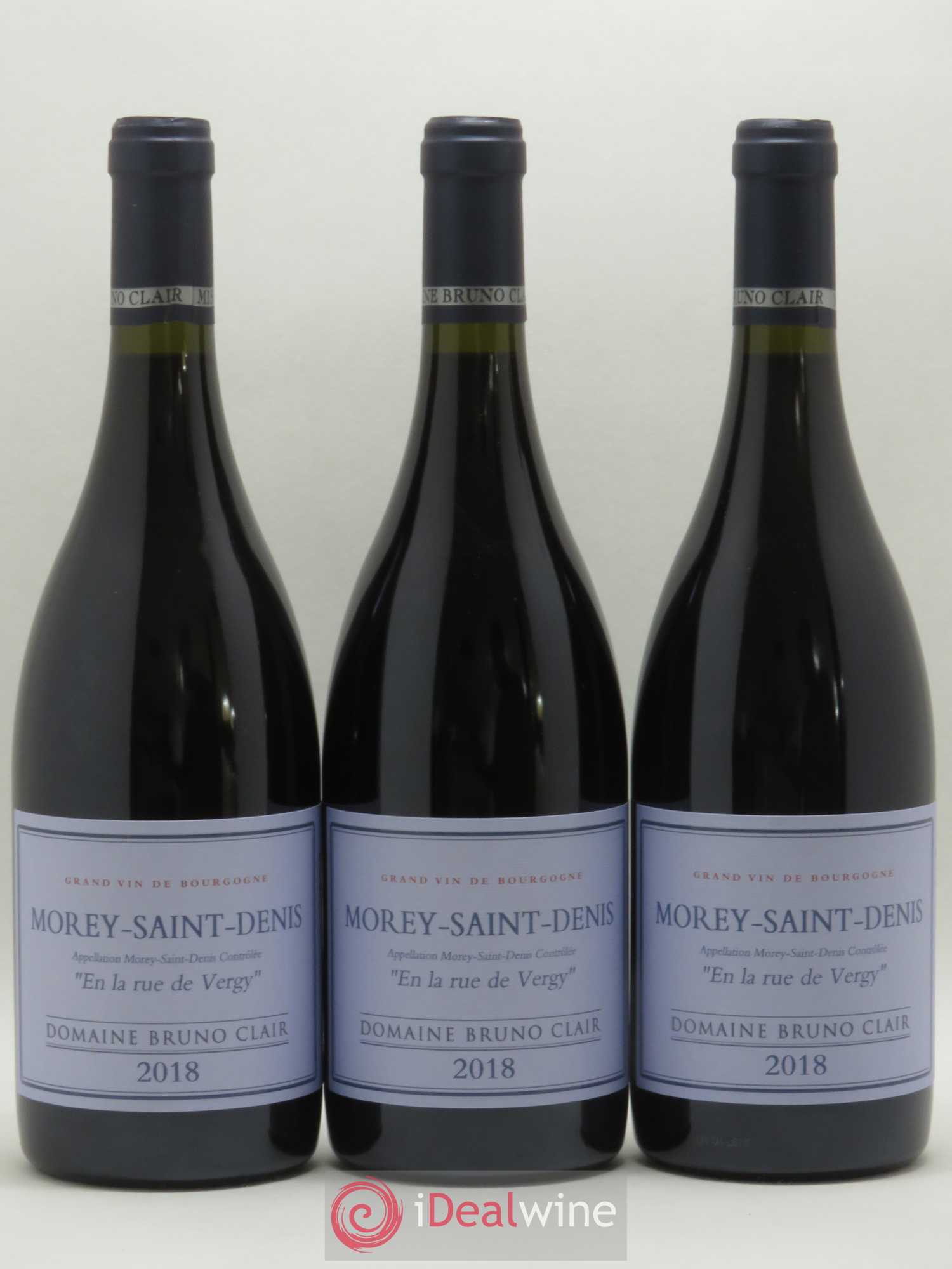 Morey-Saint-Denis En la Rue de Vergy Bruno Clair (Domaine) 2018 - Lot de 3 bouteilles - 0