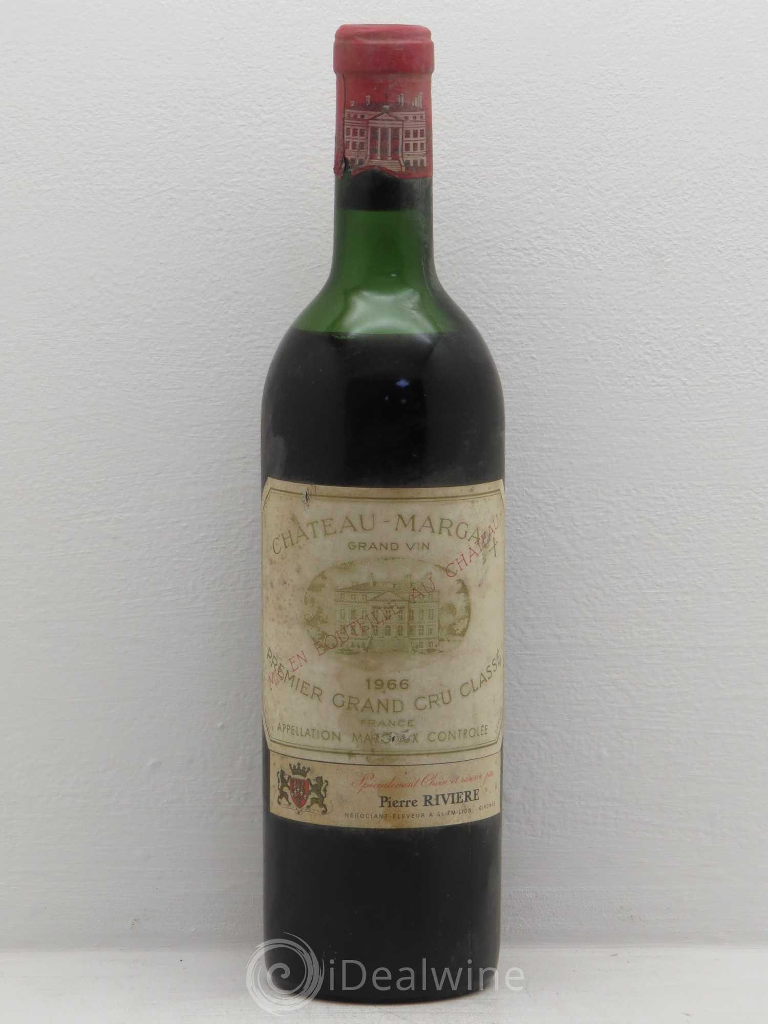 Château Margaux 1er Grand Cru Classé 1966 - Lot de 1 bouteille - 0