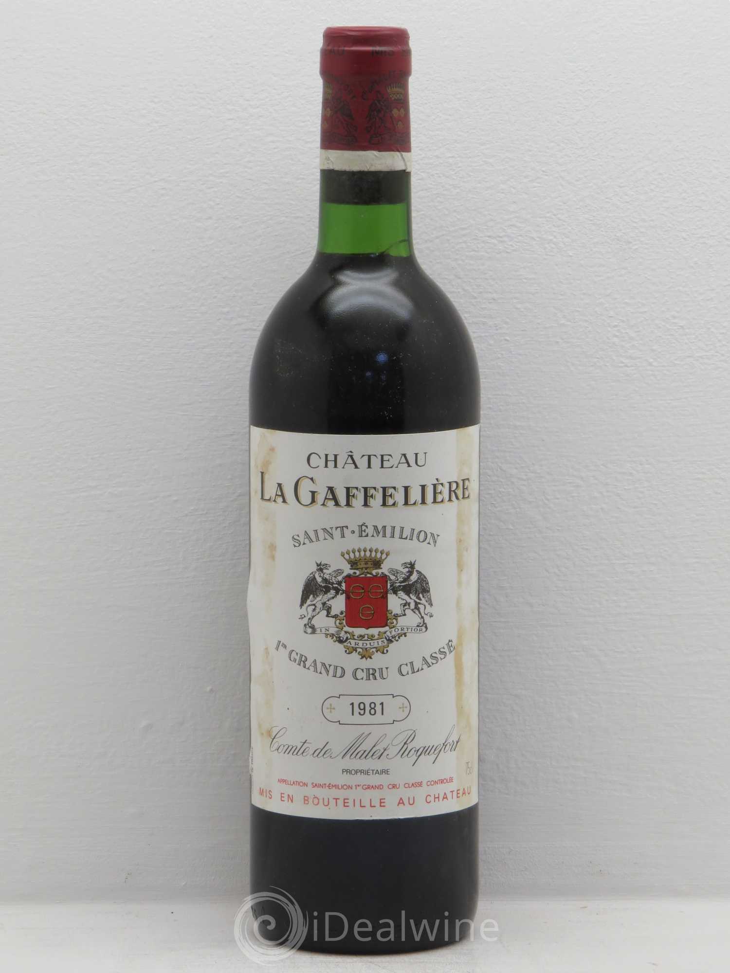 Château la Gaffelière 1er Grand Cru Classé B 1981 - Lot de 1 bouteille - 0