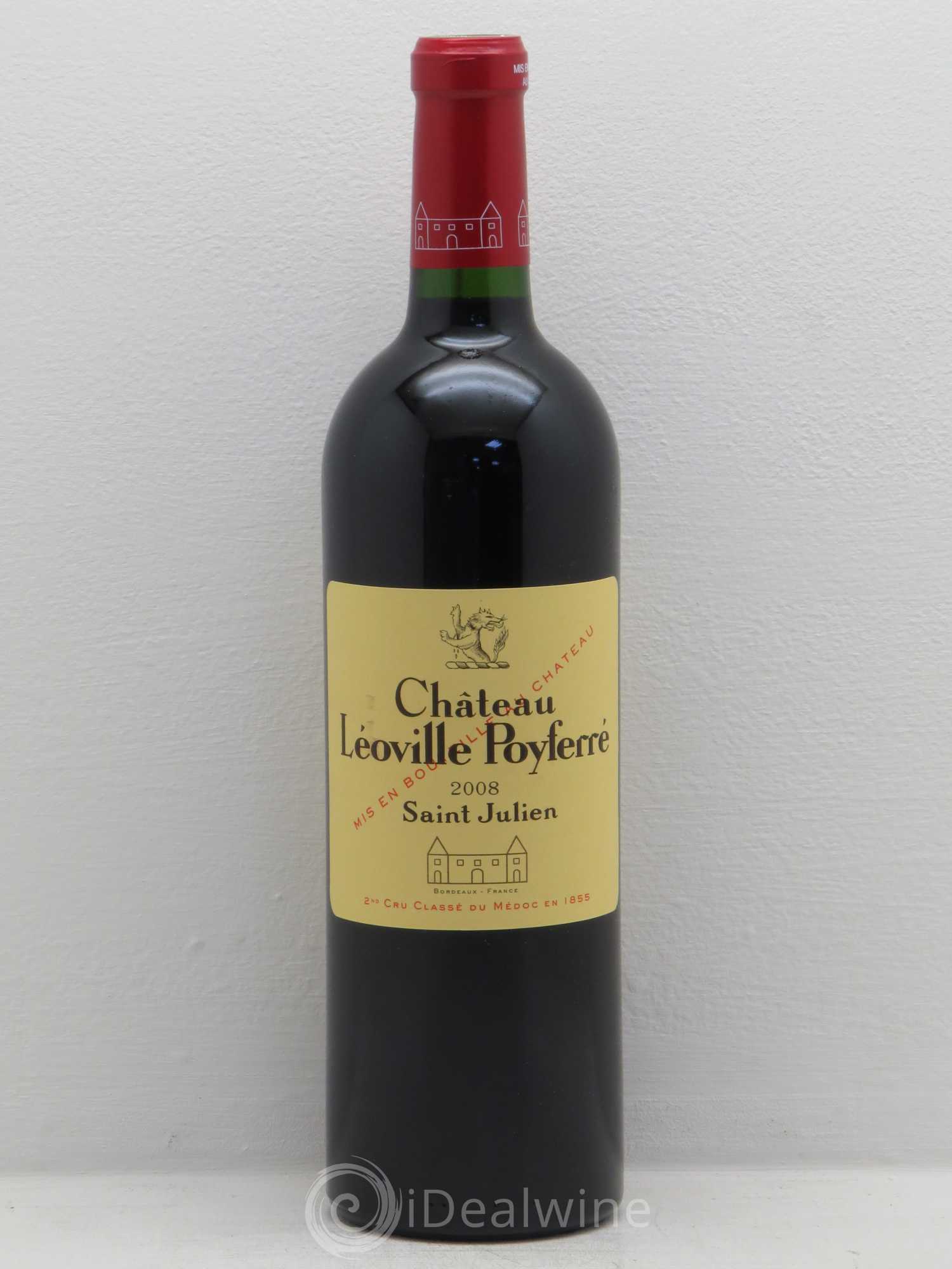 Château Léoville Poyferré 2ème Grand Cru Classé 2008 - Lot de 12 bouteilles - 0