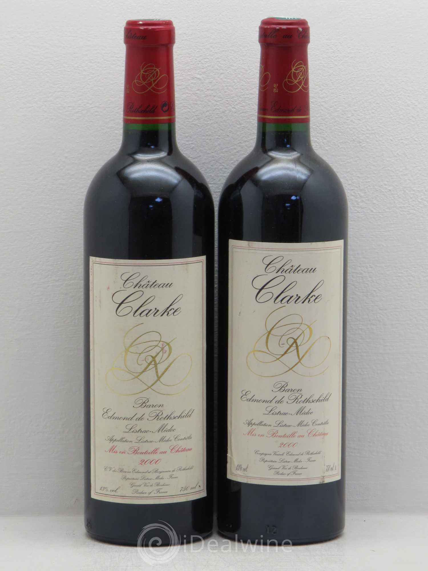Château Clarke 2000 - Posten von 2 Flaschen - 0