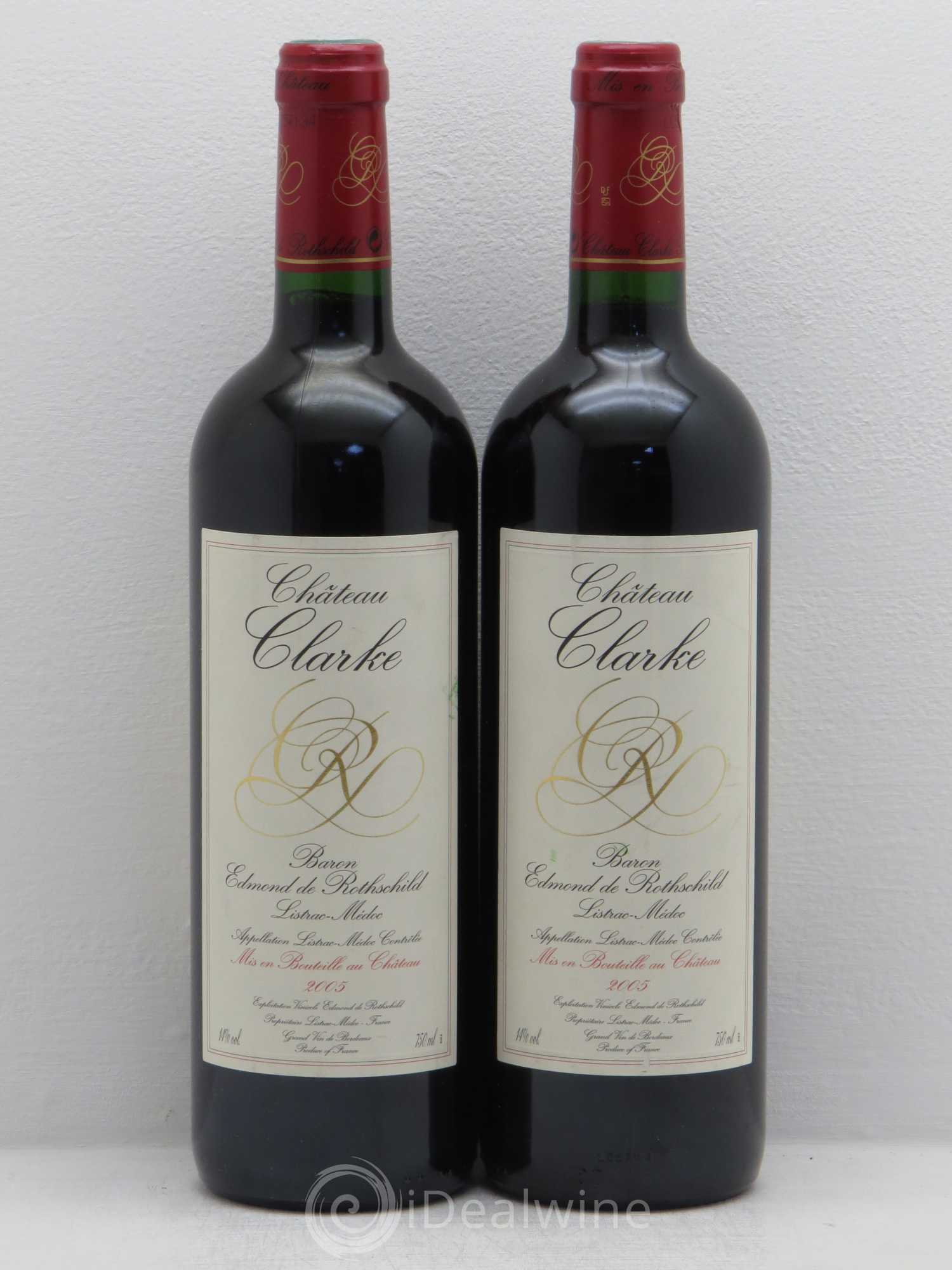Château Clarke 2005 - Lot de 2 bouteilles - 0