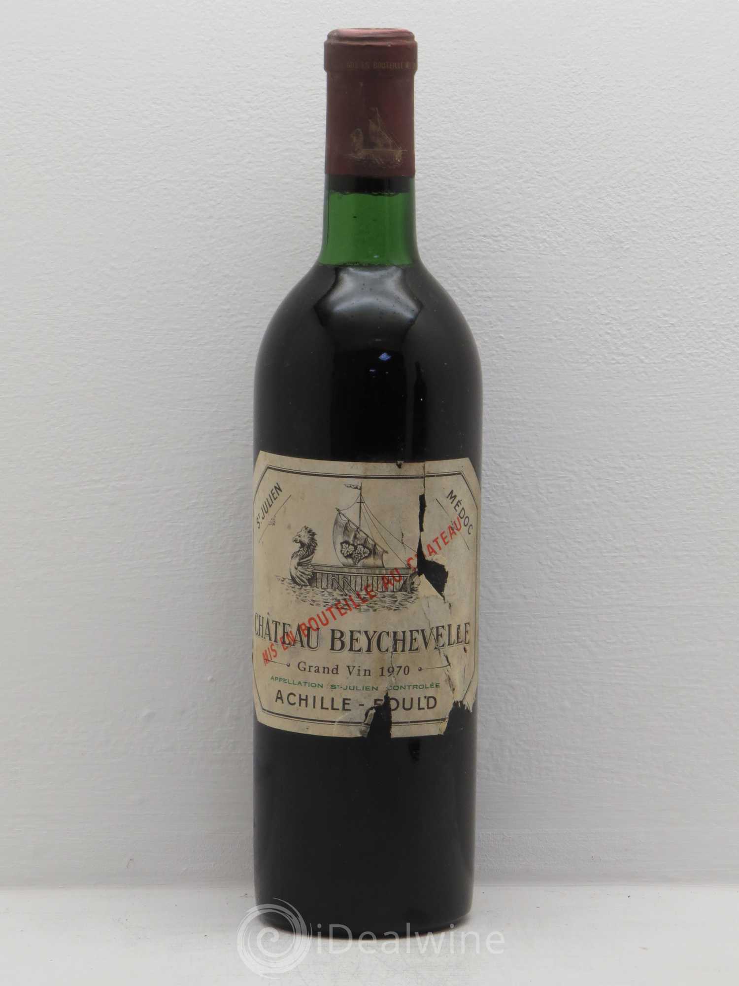 Château Beychevelle 4ème Grand Cru Classé 1970 - Lot de 1 bouteille - 0