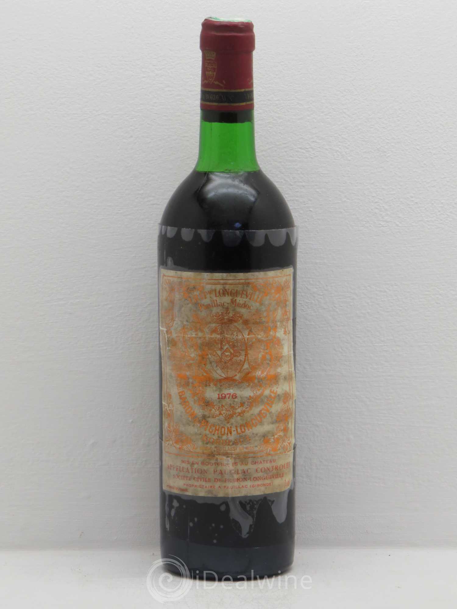 Pichon Longueville Baron 2ème Grand Cru Classé 1976 - Lot de 1 bouteille - 0