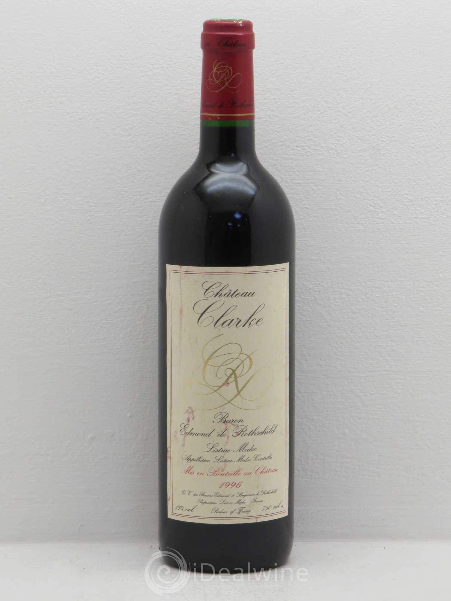 Château Clarke 1996 - Lot de 1 bouteille - 0