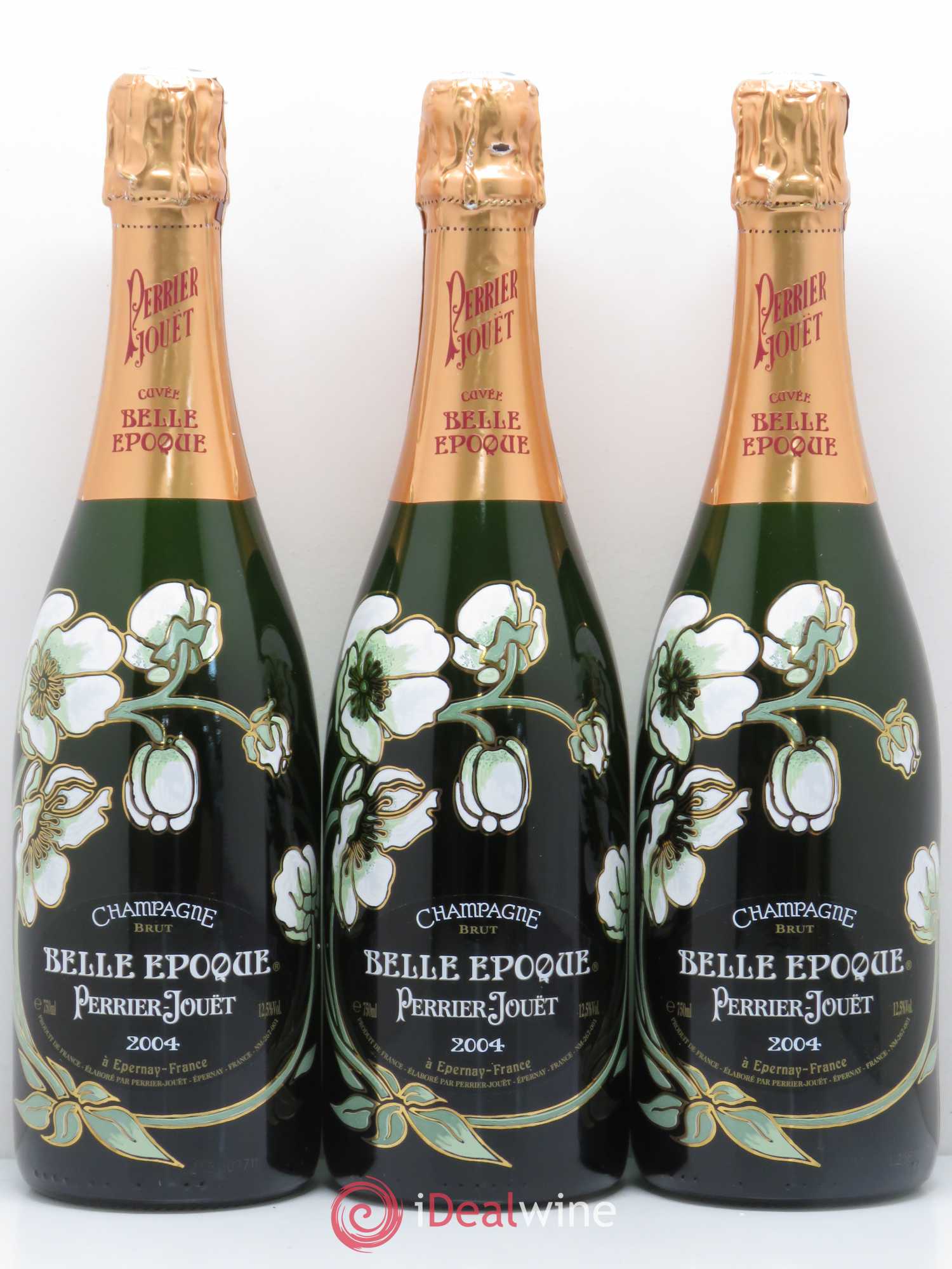 Cuvée Belle Epoque Brut Perrier-Jouët 2004 - Lot de 3 bouteilles - 0