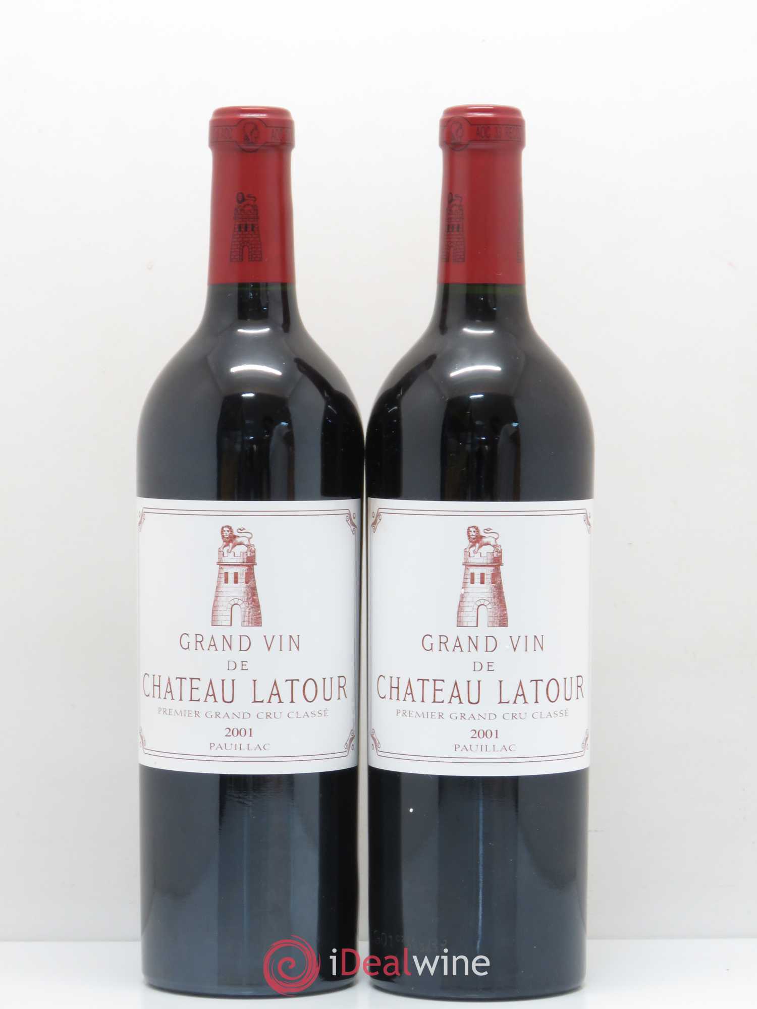 Château Latour 1er Grand Cru Classé 2001 - Lot de 2 bouteilles - 0