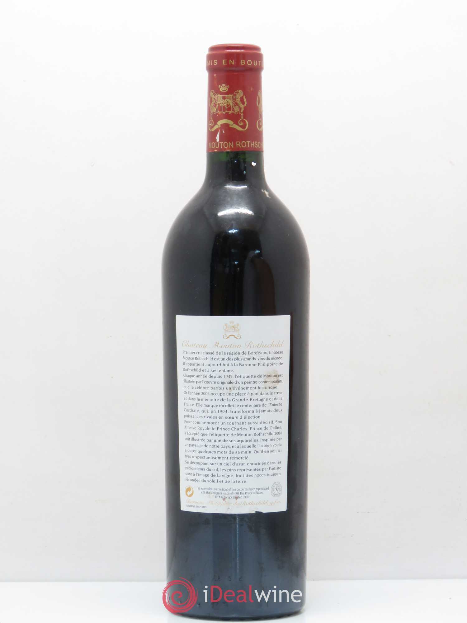 Château Mouton Rothschild 1er Grand Cru Classé 2004 - Lot de 1 bouteille - 1