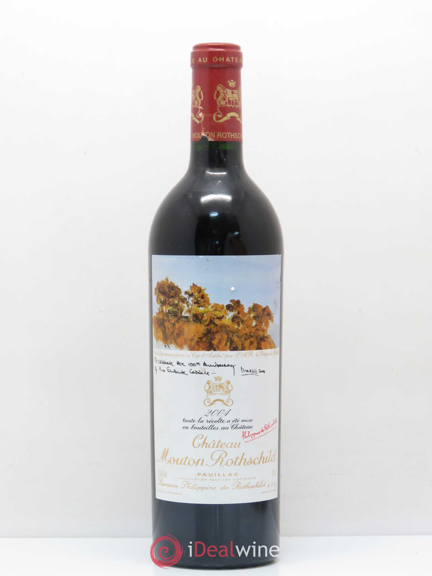 Château Mouton Rothschild 1er Grand Cru Classé 2004 - Lot de 1 bouteille - 0