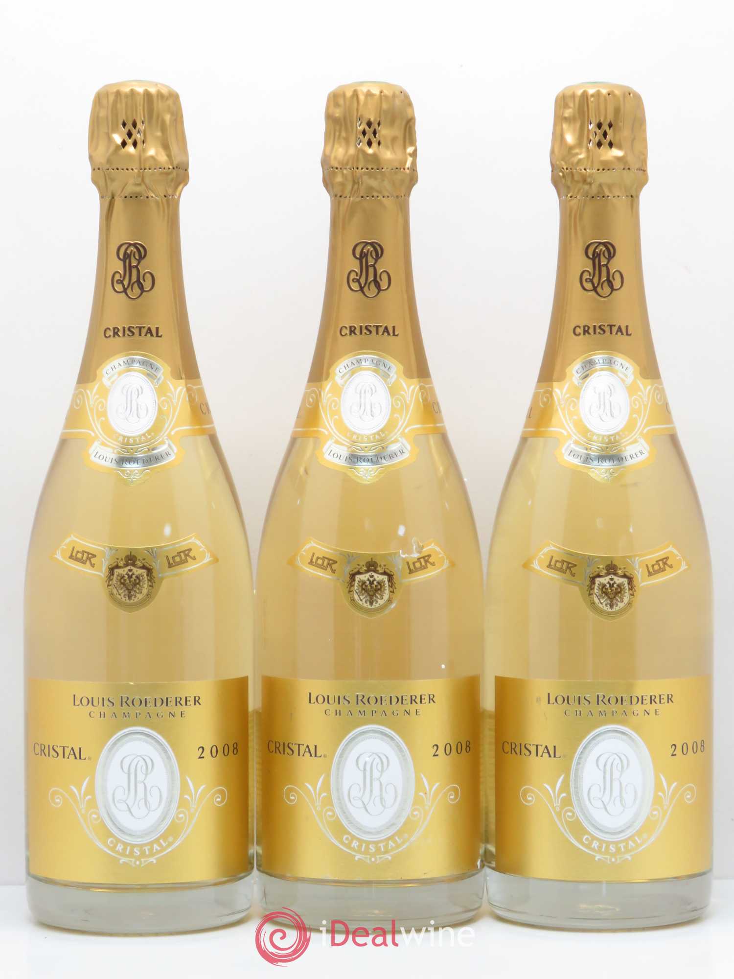 Cristal Louis Roederer 2008 - Lot de 3 bouteilles - 0