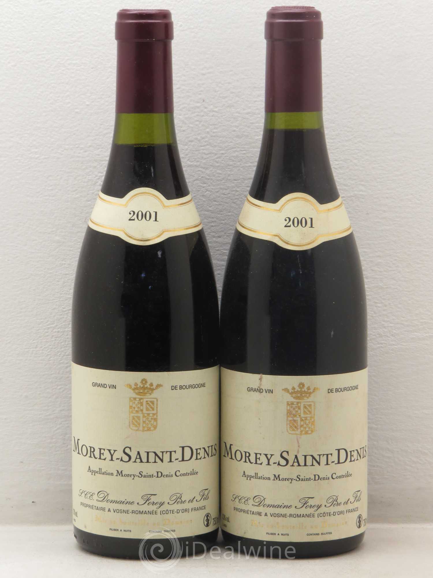 Morey-Saint-Denis Domaine Forey (sans prix de réserve) 2001 - Posten von 2 Flaschen - 0